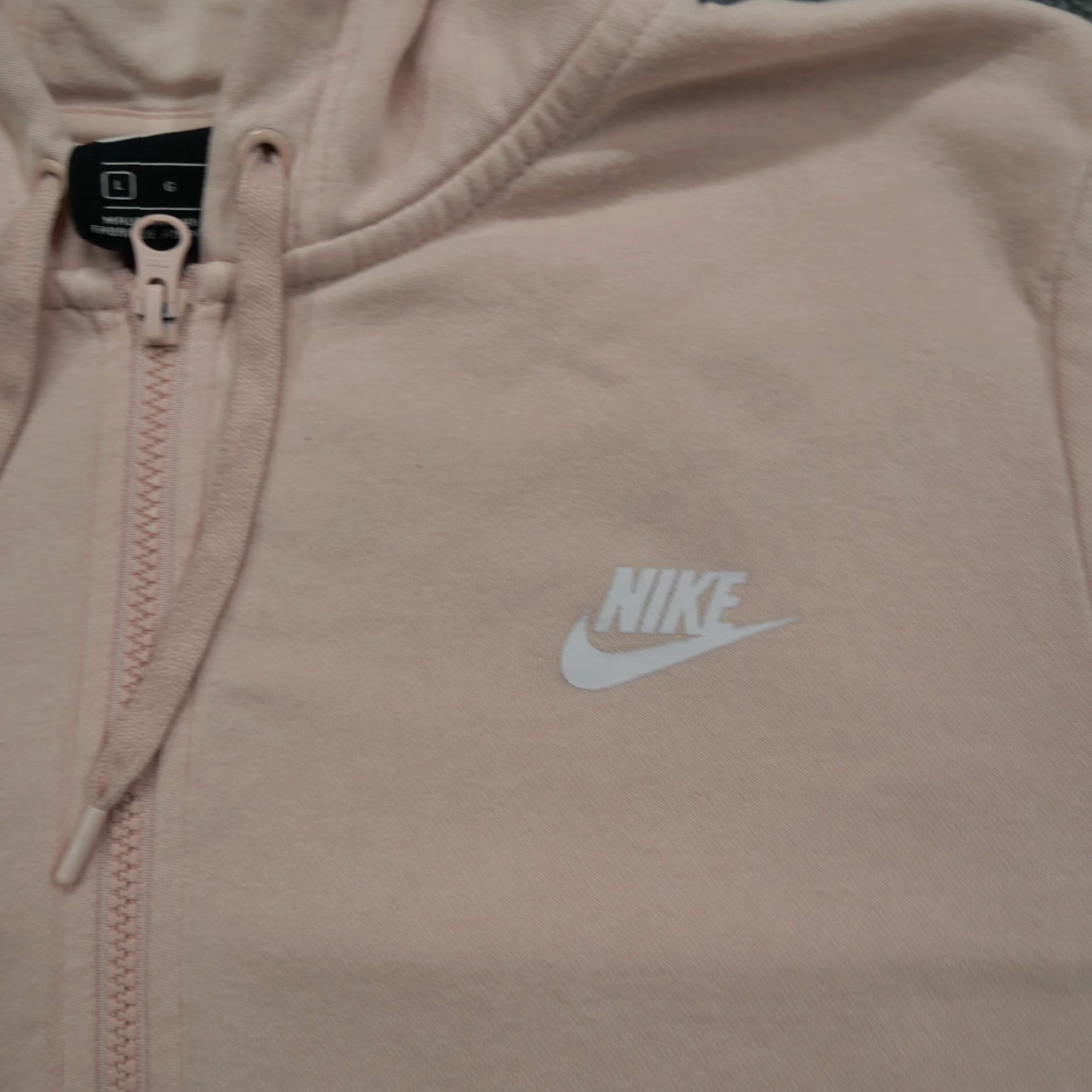 Nike Nike Hoodie Womens Large Pink Full Zip Swoosh logo Size L / US 10 / IT 46 - 2 Thumbnail