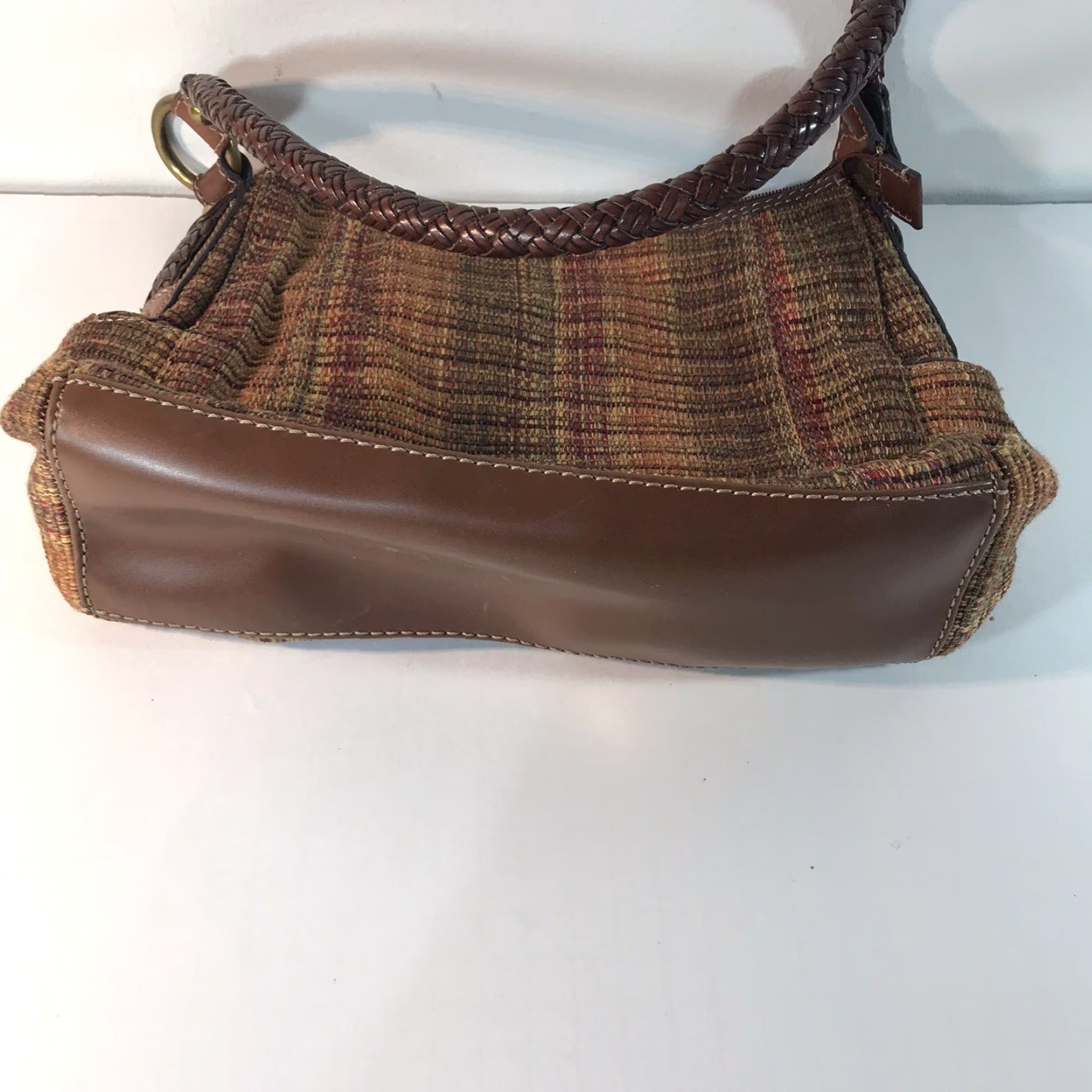 Fossil Fossil Women’s Medium Multicolor Tweed Leather Shoulder Bag Zip Closure Casual Travel Workwear Size ONE SIZE - 5 Thumbnail