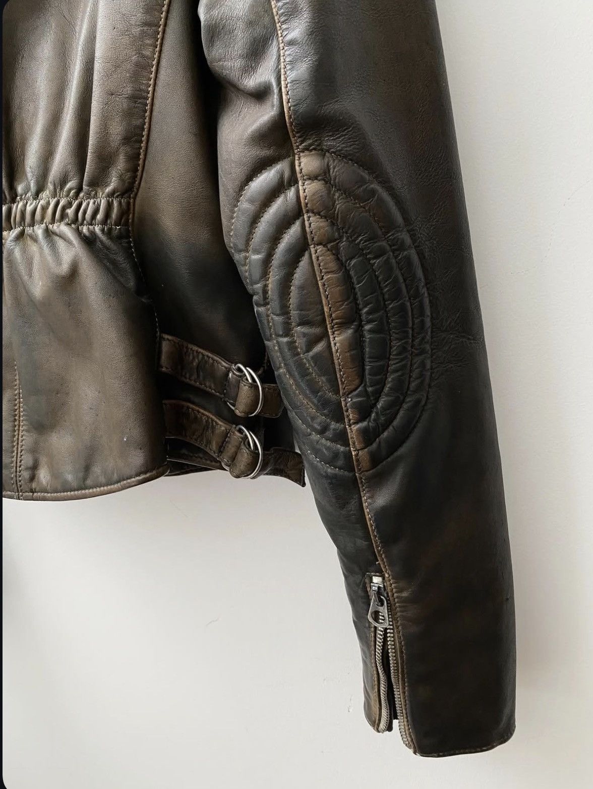 14th Addiction GAS Leather Biker Jacket Size US S / EU 44-46 / 1 - 9 Thumbnail