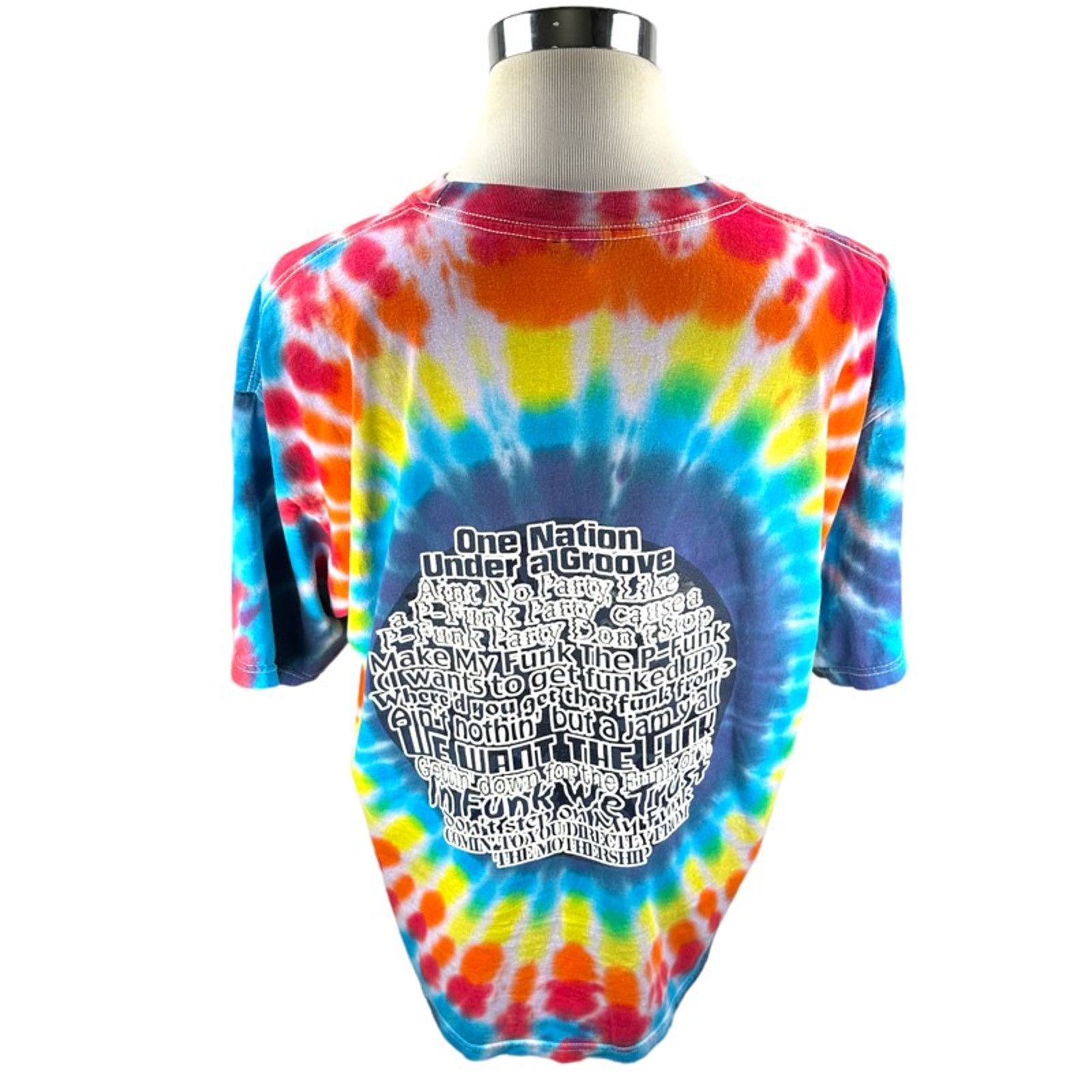 Gildan Vintage Parliament Funkadelic T-Shirt XL Tie Dye Band 1990s Size US XL / EU 56 / 4 - 2 Thumbnail