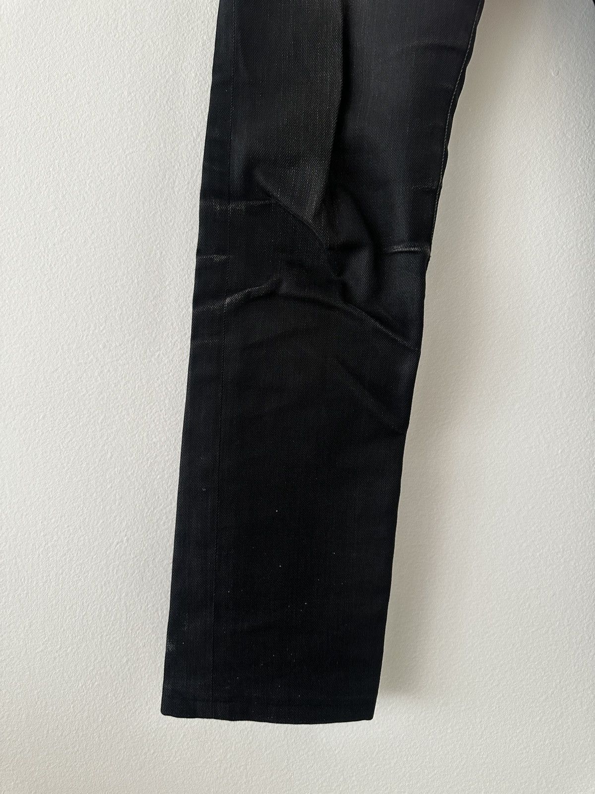 Saint Laurent Paris D01 Black Raw Slim Jeans FW14 Size US 27 - 3 Thumbnail