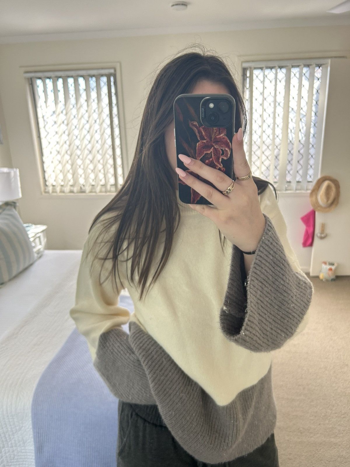 Other Wool Beige and Grey Long Sleeve Jumper Size M / US 6-8 / IT 42-44 - 1 Thumbnail