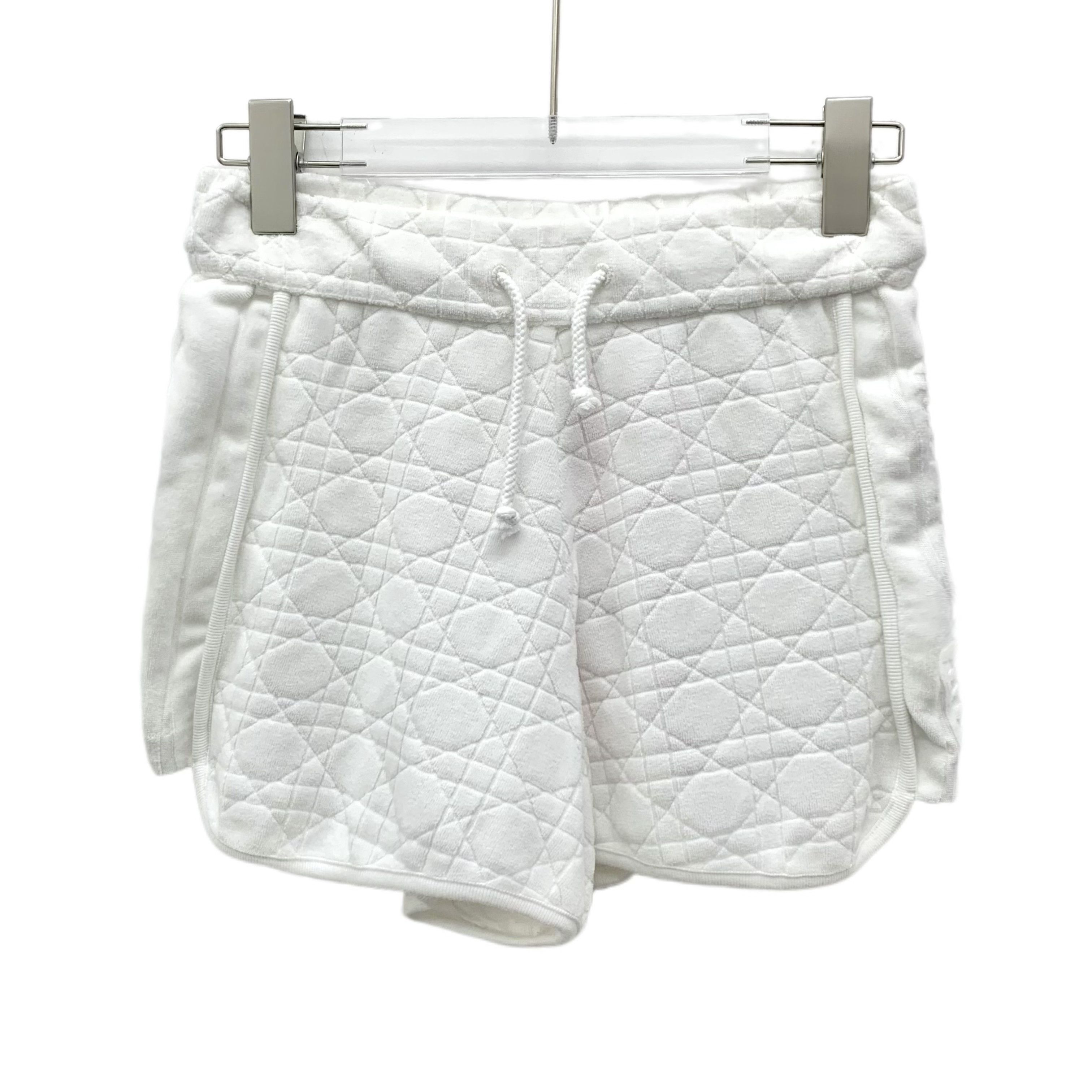Dior Christian Dior White Terry Shorts (Size XS) Size 26" / US 2 / IT 38 - 1 Thumbnail