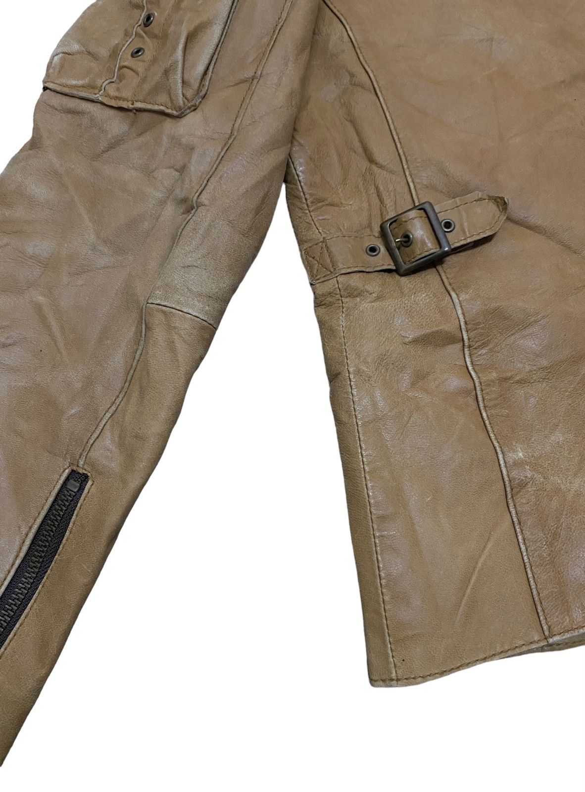 Vintage Vintage Brand Scoopman Leather Jacket 1990s Size US L / EU 52-54 / 3 - 5 Thumbnail