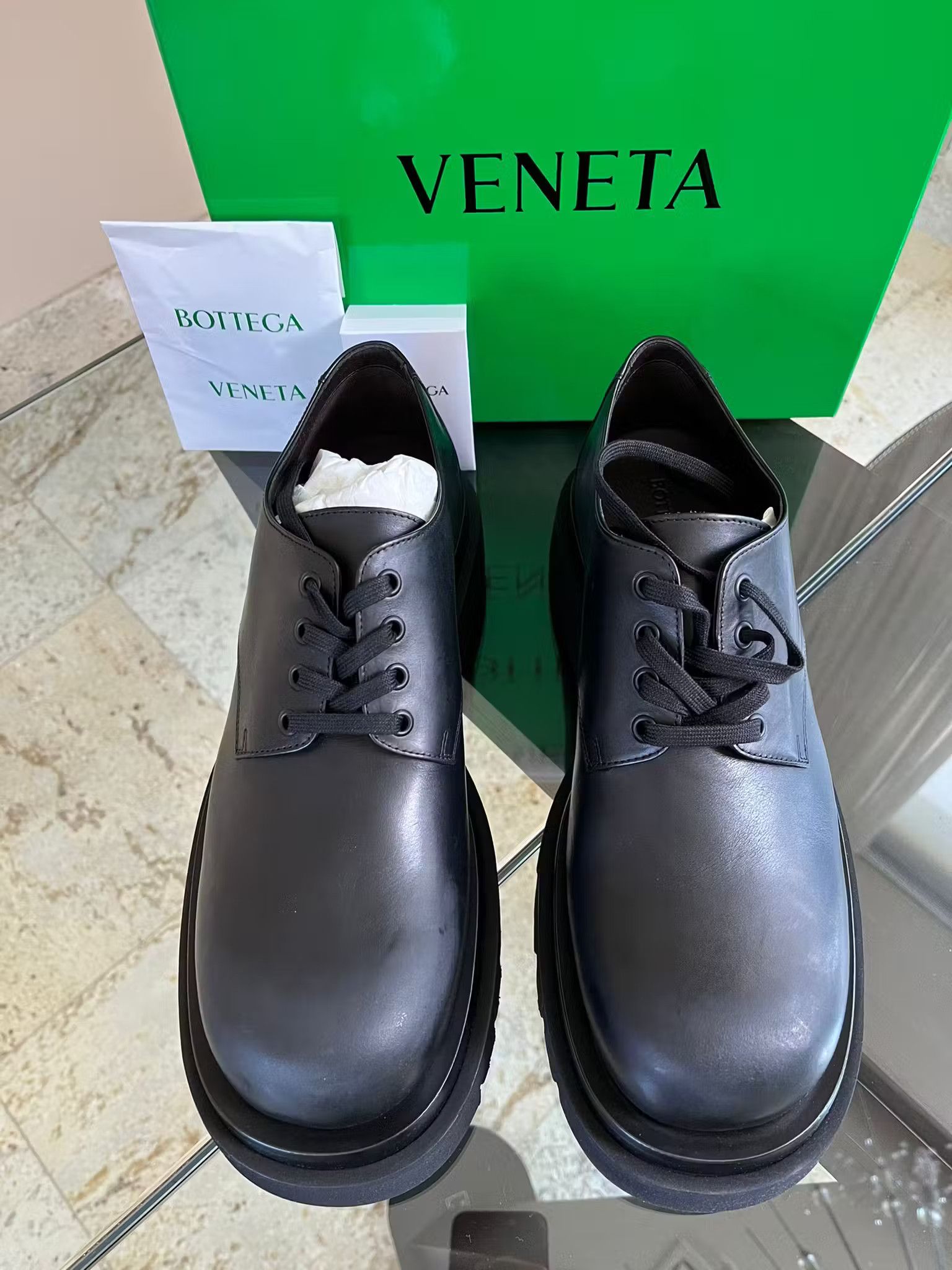 Bottega Veneta Military Calf Lug Boots Low Top in Black Size 45 Size US 12 / EU 45 - 5 Thumbnail