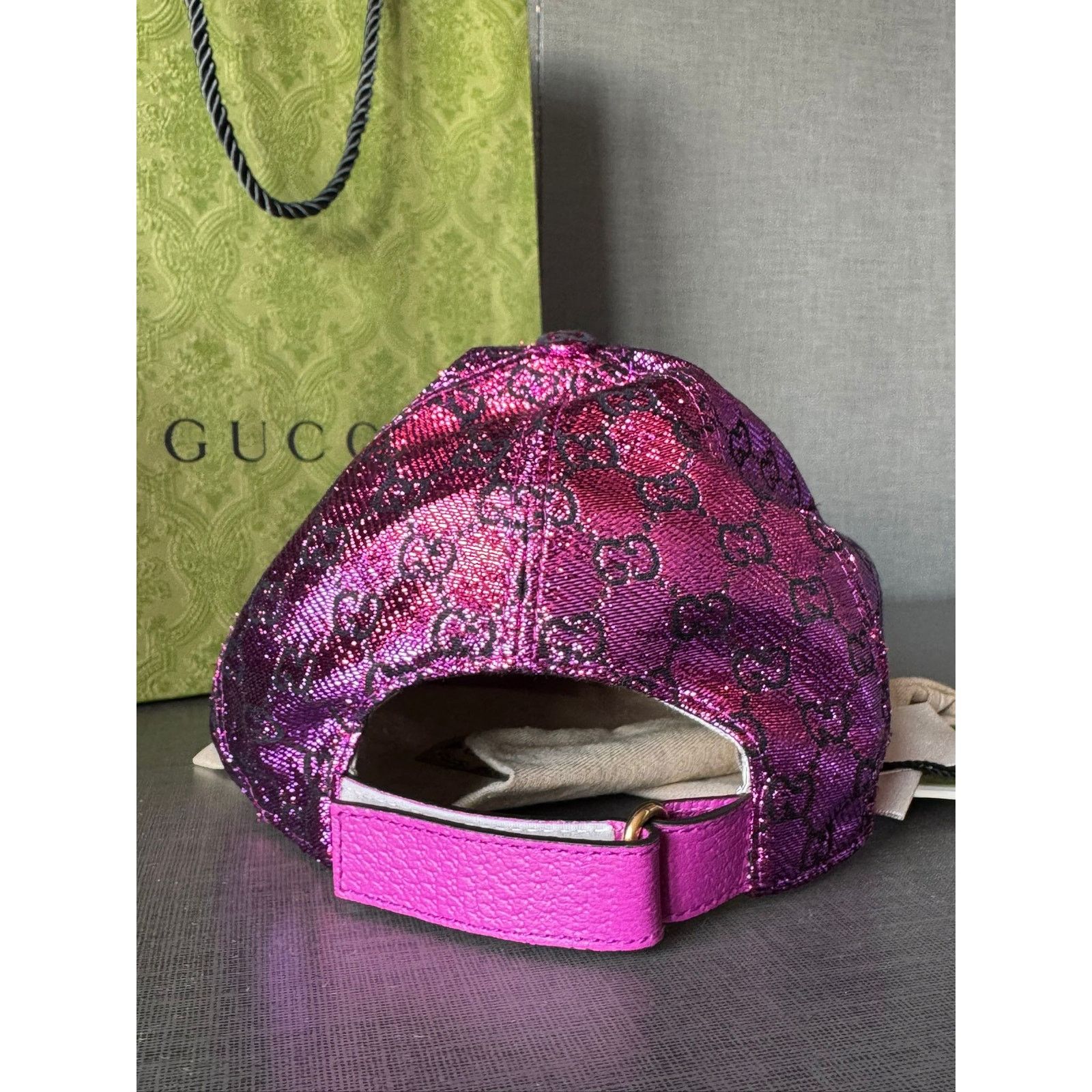 Gucci o1alis0126 Size: M / GG pattern baseball cap metallic pink Size ONE SIZE - 4 Thumbnail
