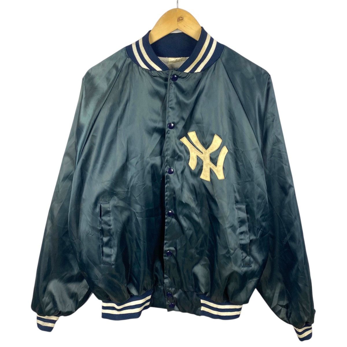 MLB × New York Yankees 💥90s MLB NEW YORK YANKEES VARSITY BOMBER JACKET Size US L / EU 52-54 / 3 - 1 Thumbnail