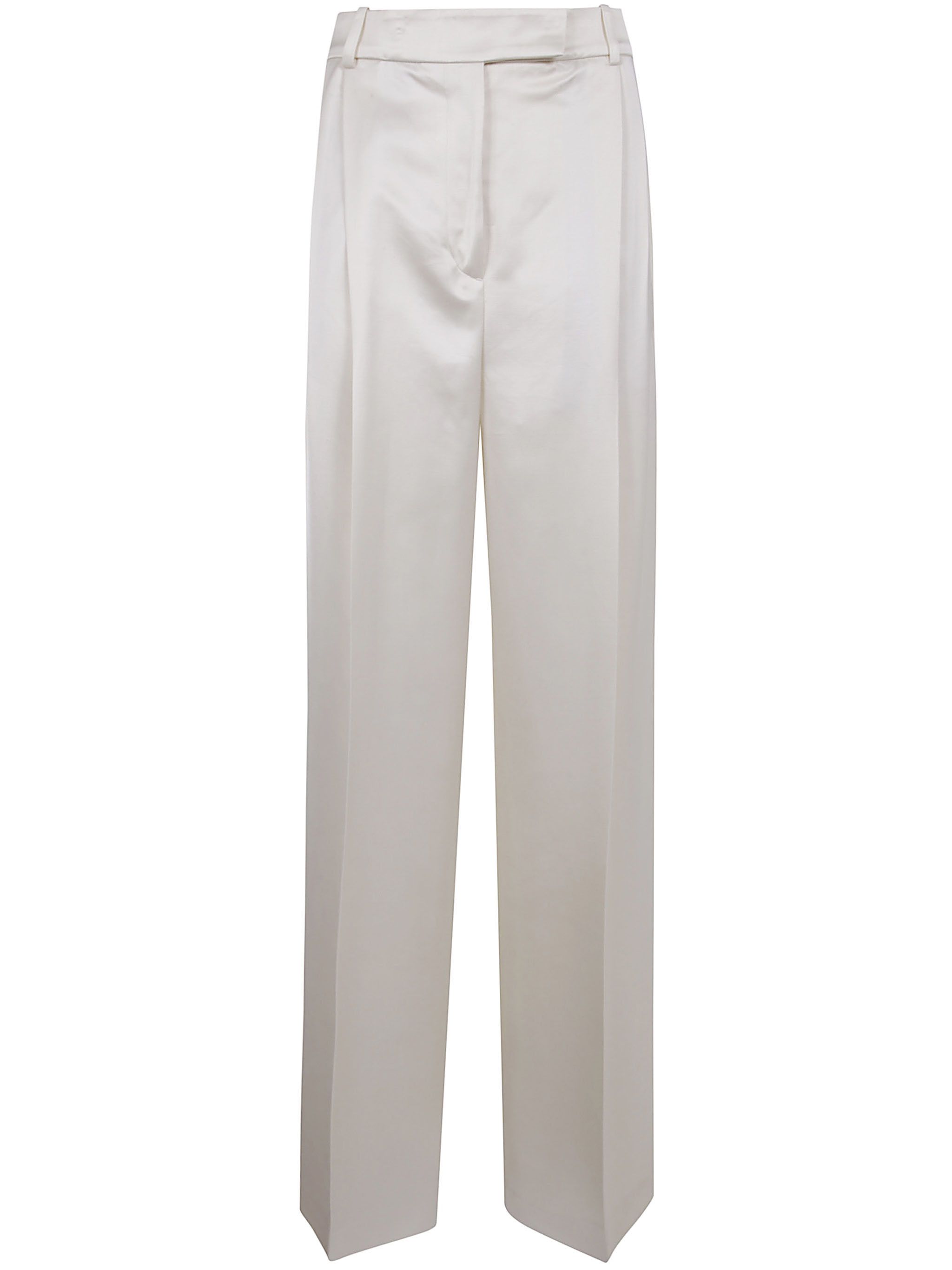 HIGH-WAIST SATIN TROUSERS