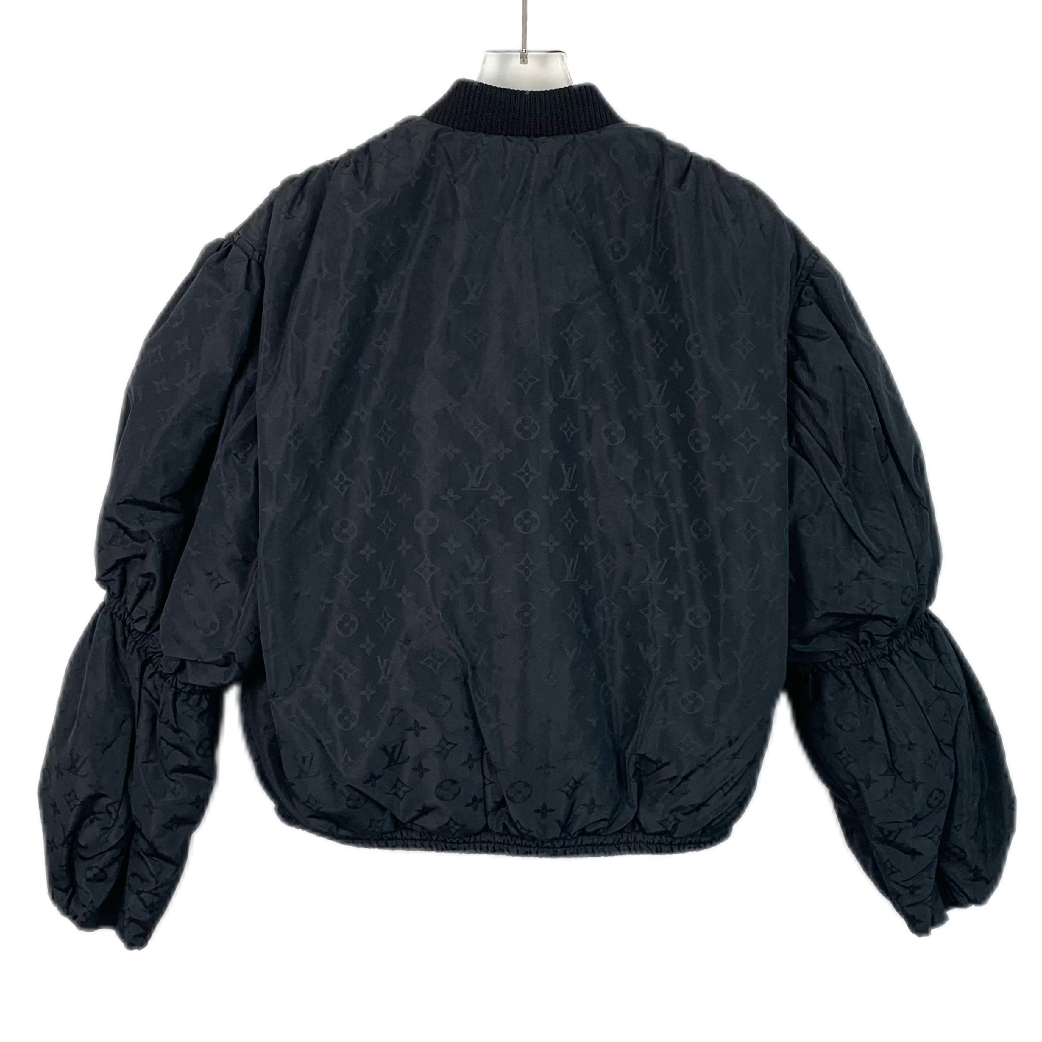 Louis Vuitton Louis Vuitton Black Monogram Lined Zip-Up Jacket (Size XS) Size US XS / EU 42 / 0 - 8 Thumbnail
