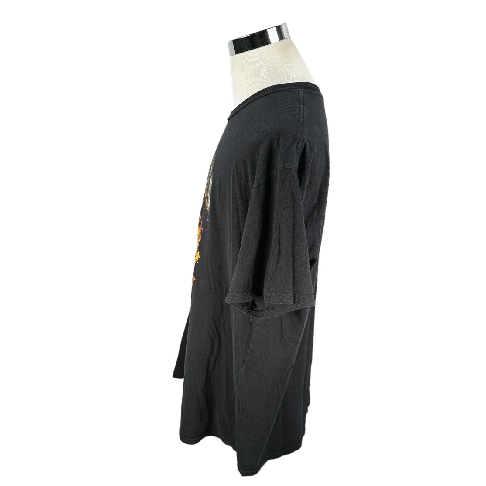 The Unbranded Brand LVRN T-Shirt Mens 3XL Black Cotton Short Sleeve Crew Neck Size US XXL / EU 58 / 5 - 3 Thumbnail