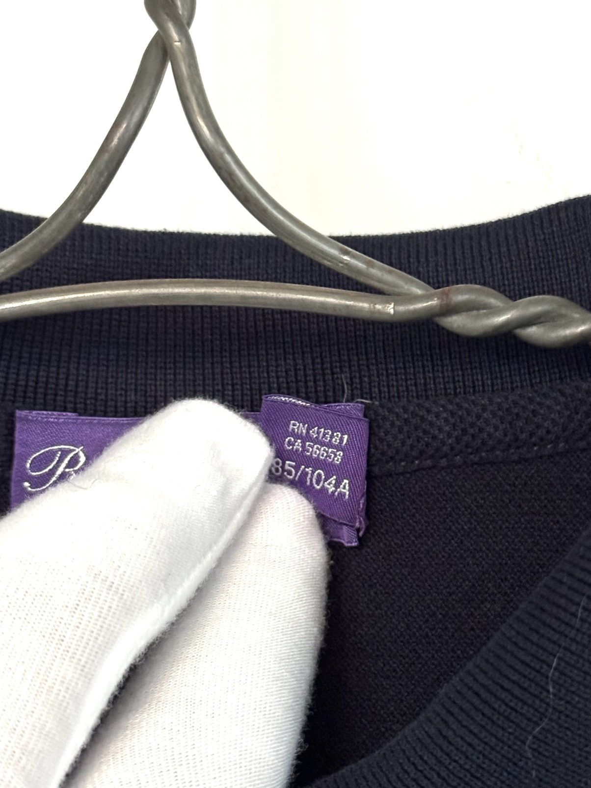Ralph Lauren Purple Label Ralph Lauren Purple Label teddy bear pique polo navy blue XL Size US XL / EU 56 / 4 - 4 Thumbnail