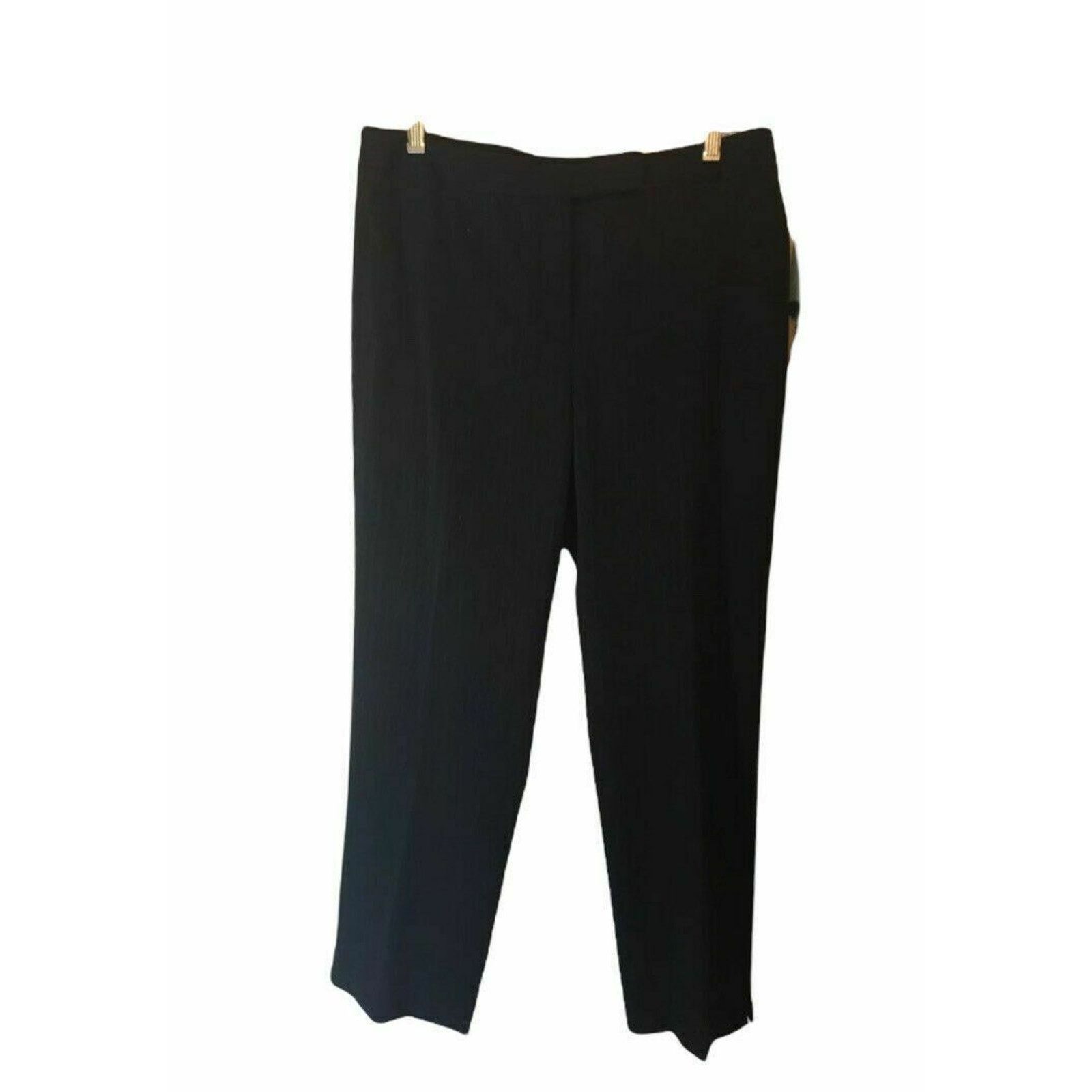Apt. 9 Apt. 9 Maxwell Black Cotton Dress Pants size 10 Size 32" / US 10 / IT 46 - 7 Thumbnail