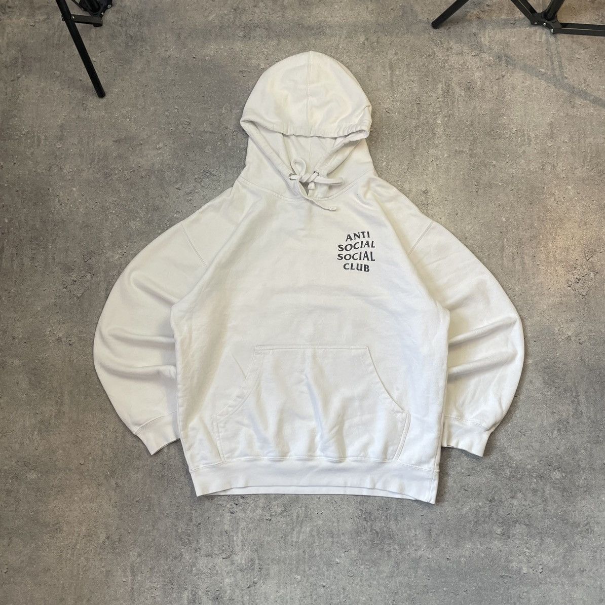 Anti Social Social Club Vintage Anti Social Social Club Boxy Fit White Hoodie Size US M / EU 48-50 / 2 - 2 Thumbnail