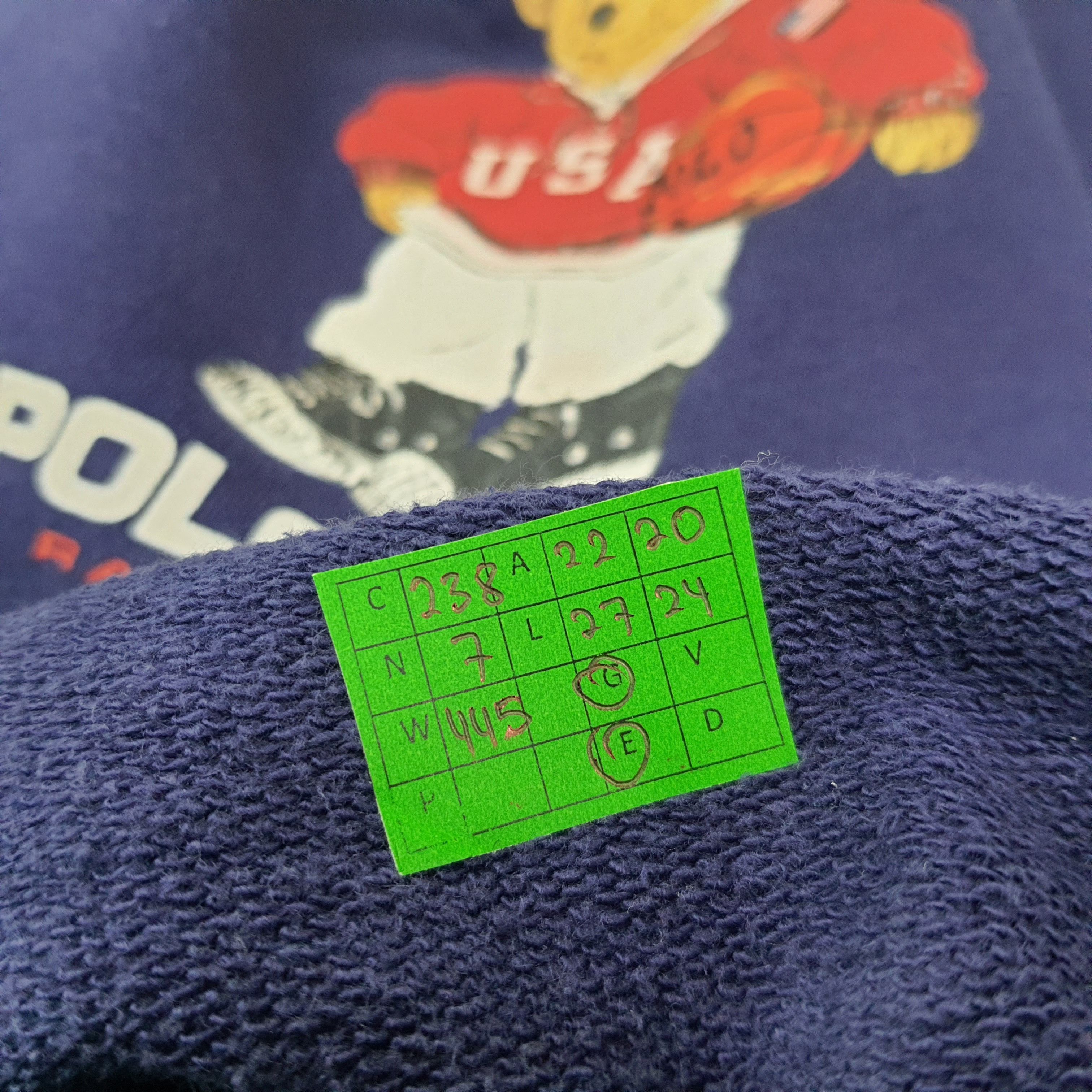 Polo Ralph Lauren Vintage Bear Polo Sports Ralph Lauren Sweatshirt C238N7 Size US M / EU 48-50 / 2 - 9 Thumbnail