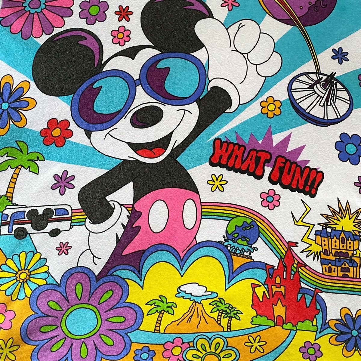 Disney × Mickey Mouse × Vintage Rare Tokyo Disney Resort Mickey Mouse Flower Hippies Size US L / EU 52-54 / 3 - 3 Thumbnail