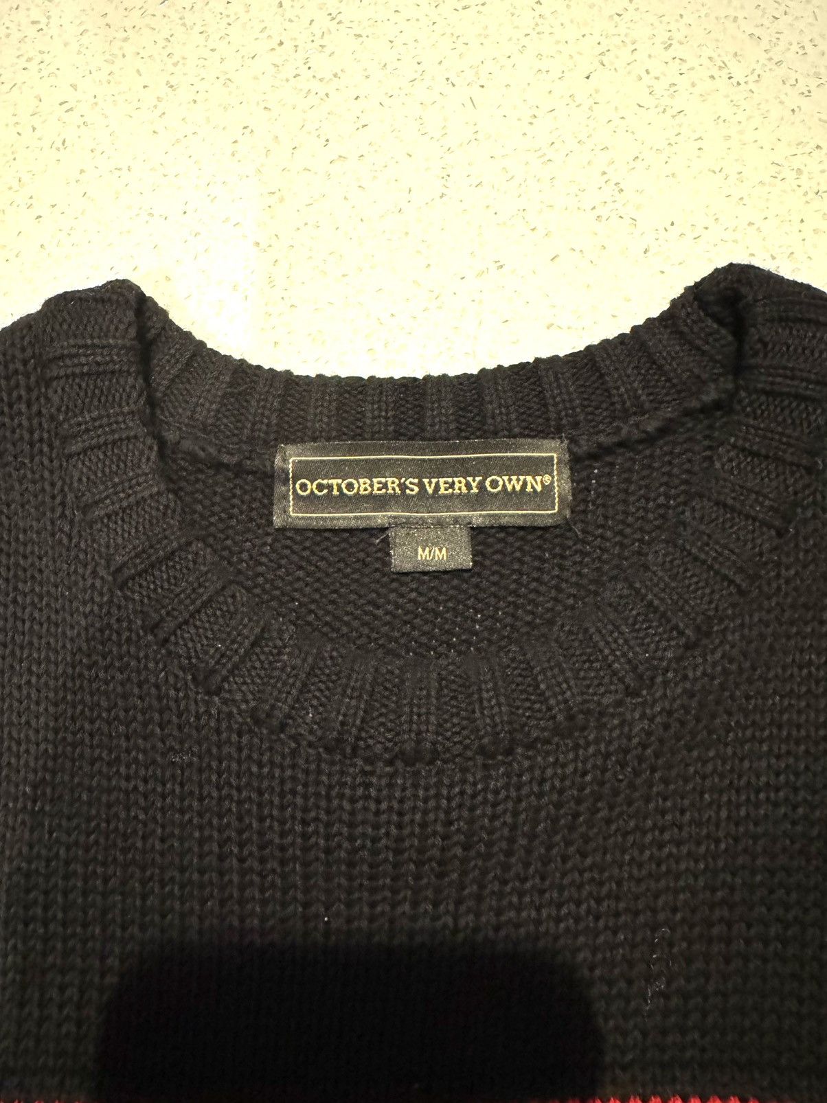 October's Very Own *RARE* OVO Knitted Sweater Size US M / EU 48-50 / 2 - 3 Thumbnail
