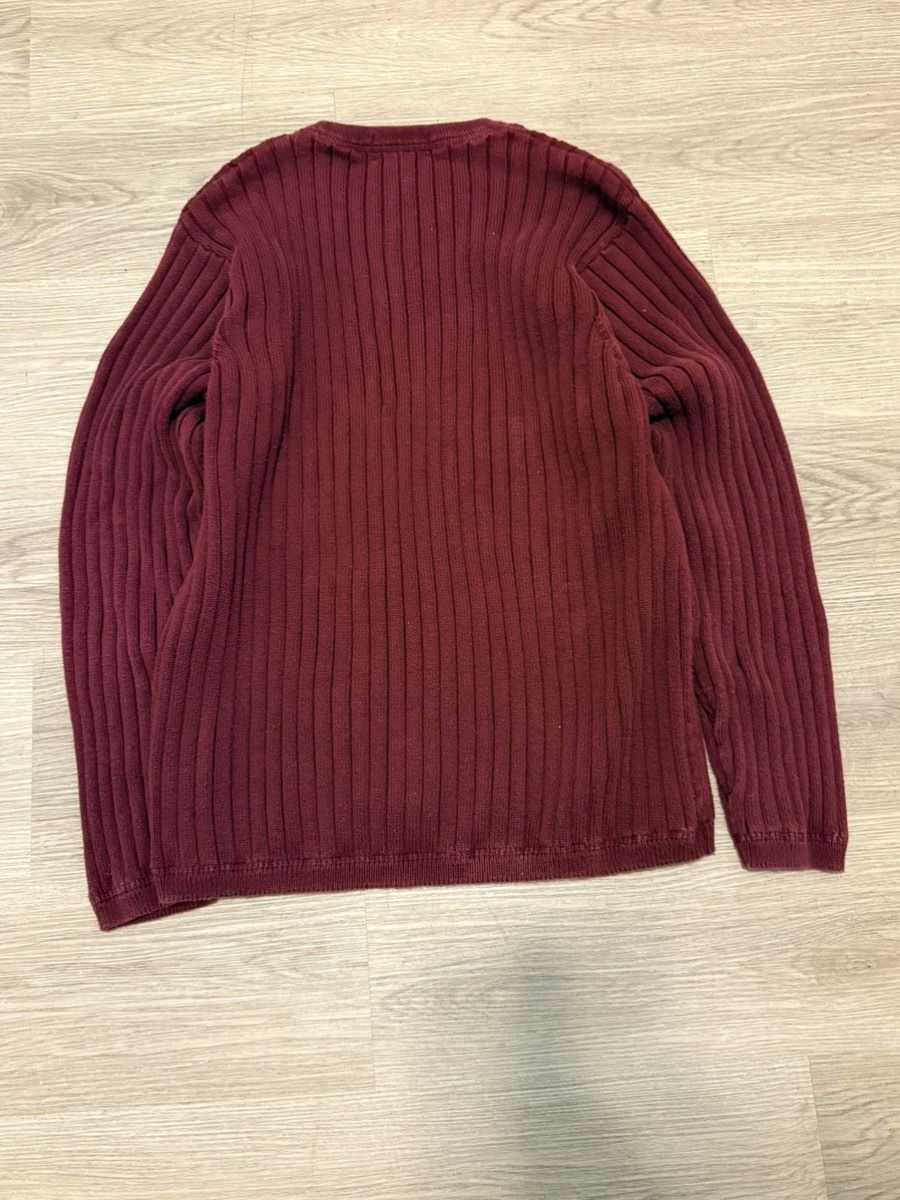 Eddie Bauer Wine red cotton knit Eddie Bauer Sweater Size US L / EU 52-54 / 3 - 2 Thumbnail