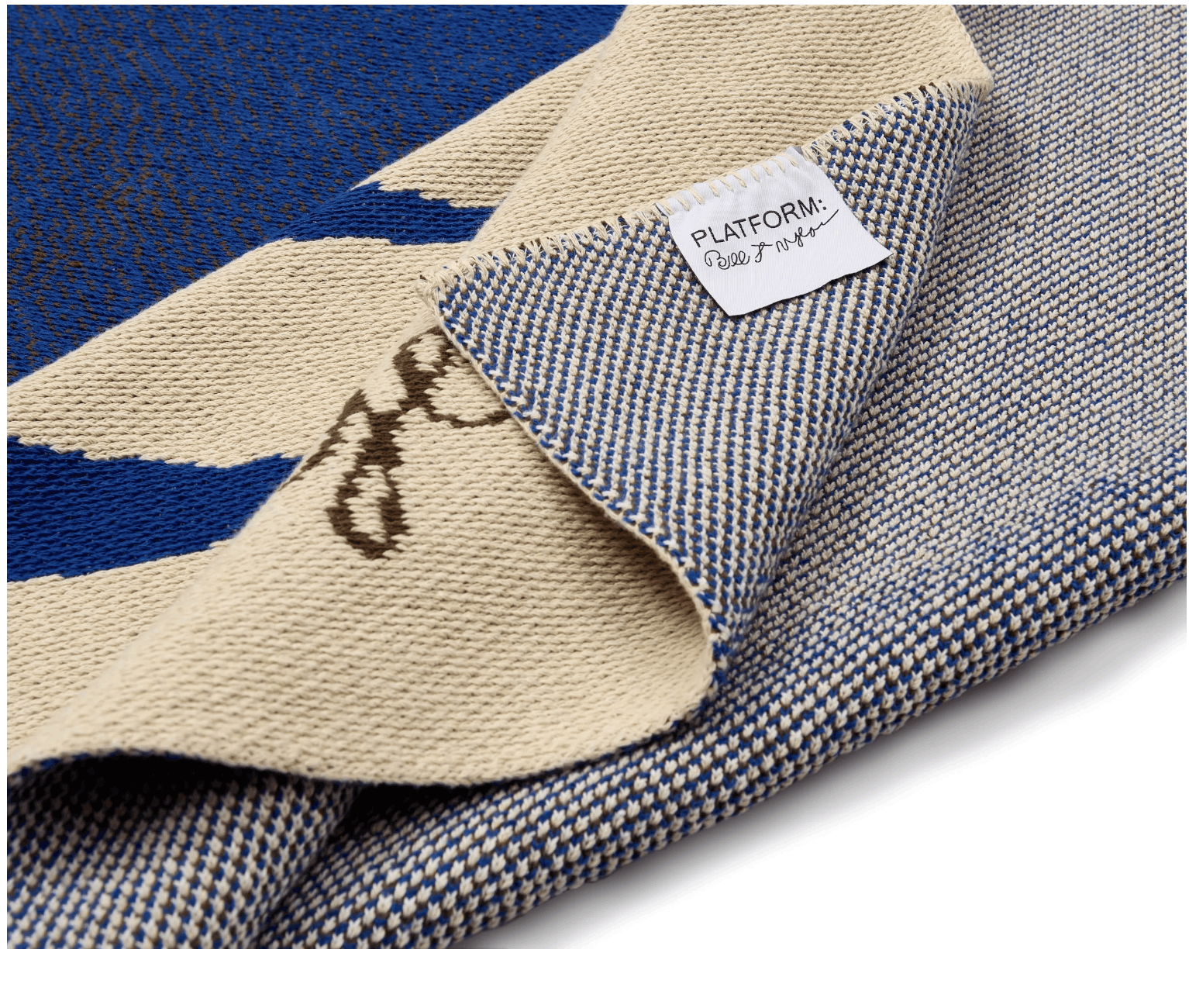 Other Bill Taylor Blue Rabbit Running Throw Blanket Size ONE SIZE - 2 Thumbnail