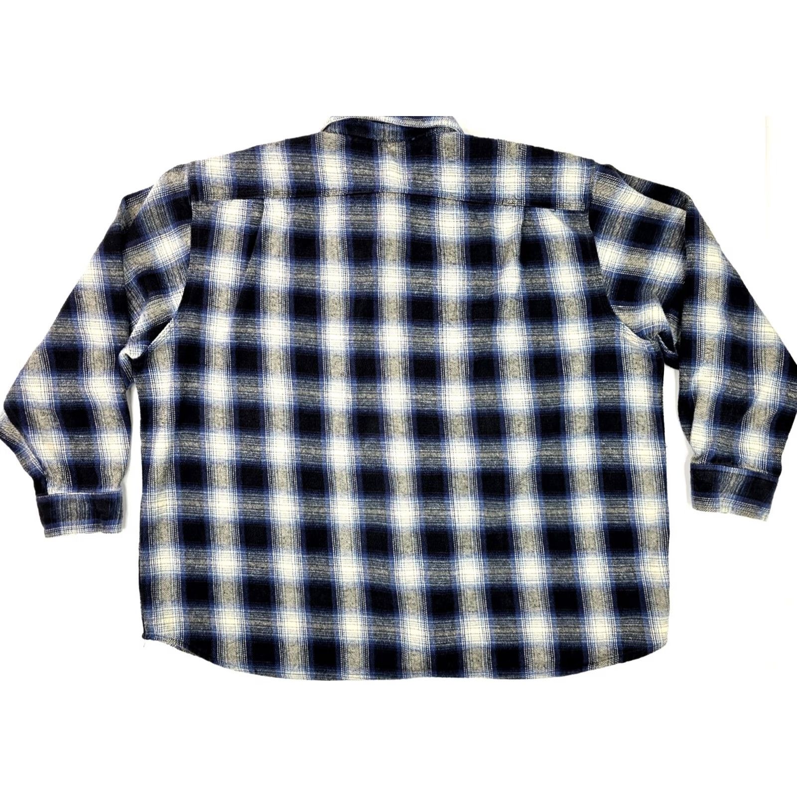 Vintage VINTAGE C. E. Schmidt Workwear Plaid Flannel Shirt Jacket Men 3XL Blue Cotton Size US XXL / EU 58 / 5 - 7 Thumbnail