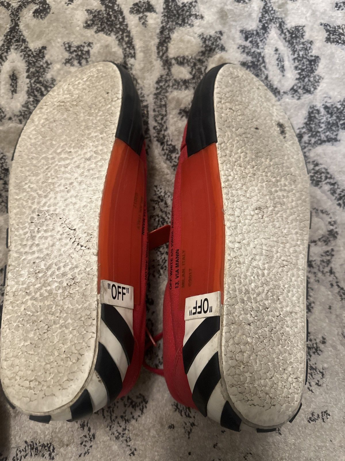 Off-White Off-White Vulc Low Sneaker Red Size US 10.5 / EU 43-44 - 5 Thumbnail