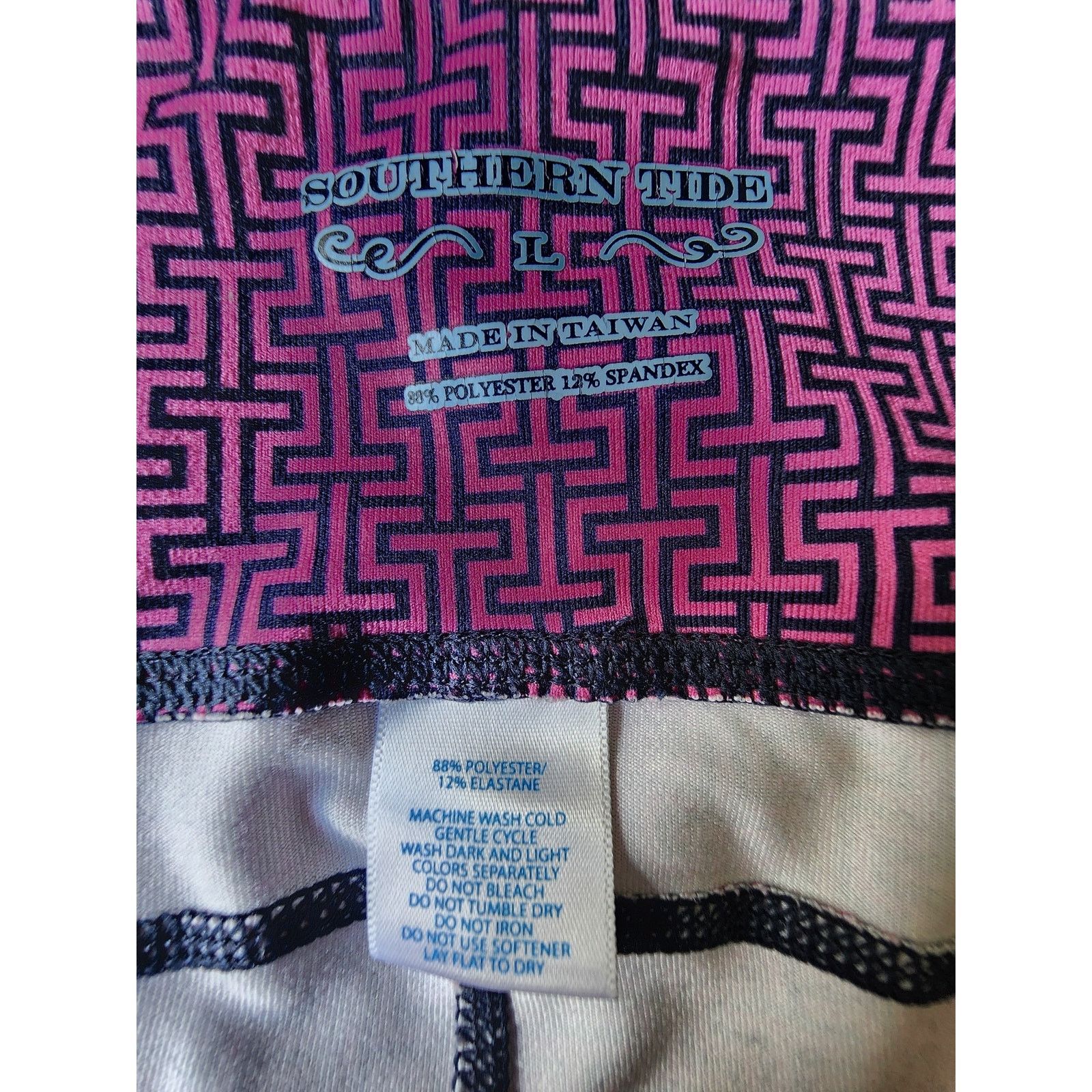 Southern Tide Southern Tide Performance Leggings Women's Large Pink/Navy Size 32" / US 10 / IT 46 - 3 Thumbnail