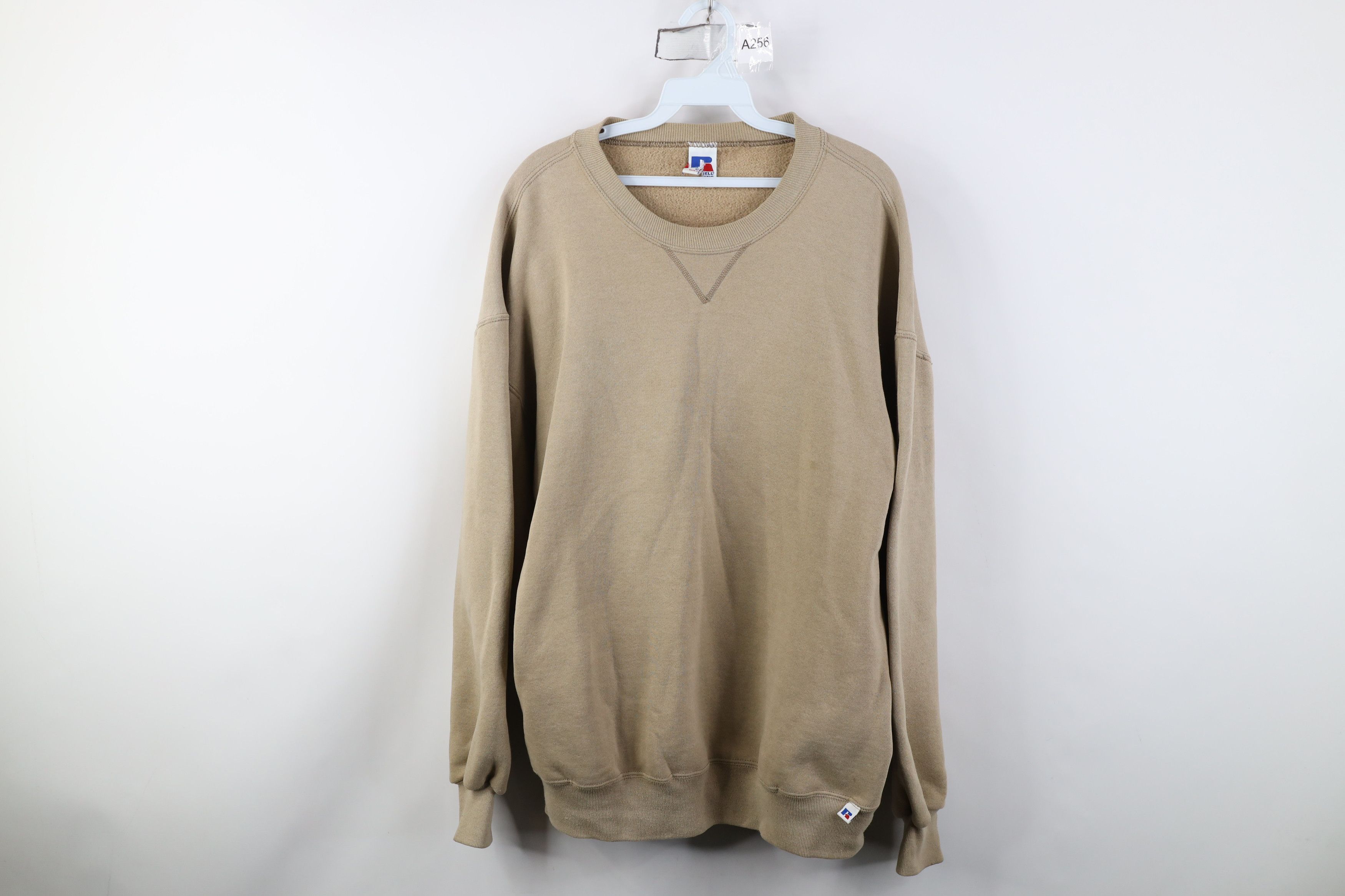 Russell Athletic Vintage 90s Russell Athletic Crewneck Sweatshirt Sand USA Size US XL / EU 56 / 4 - 1 Thumbnail