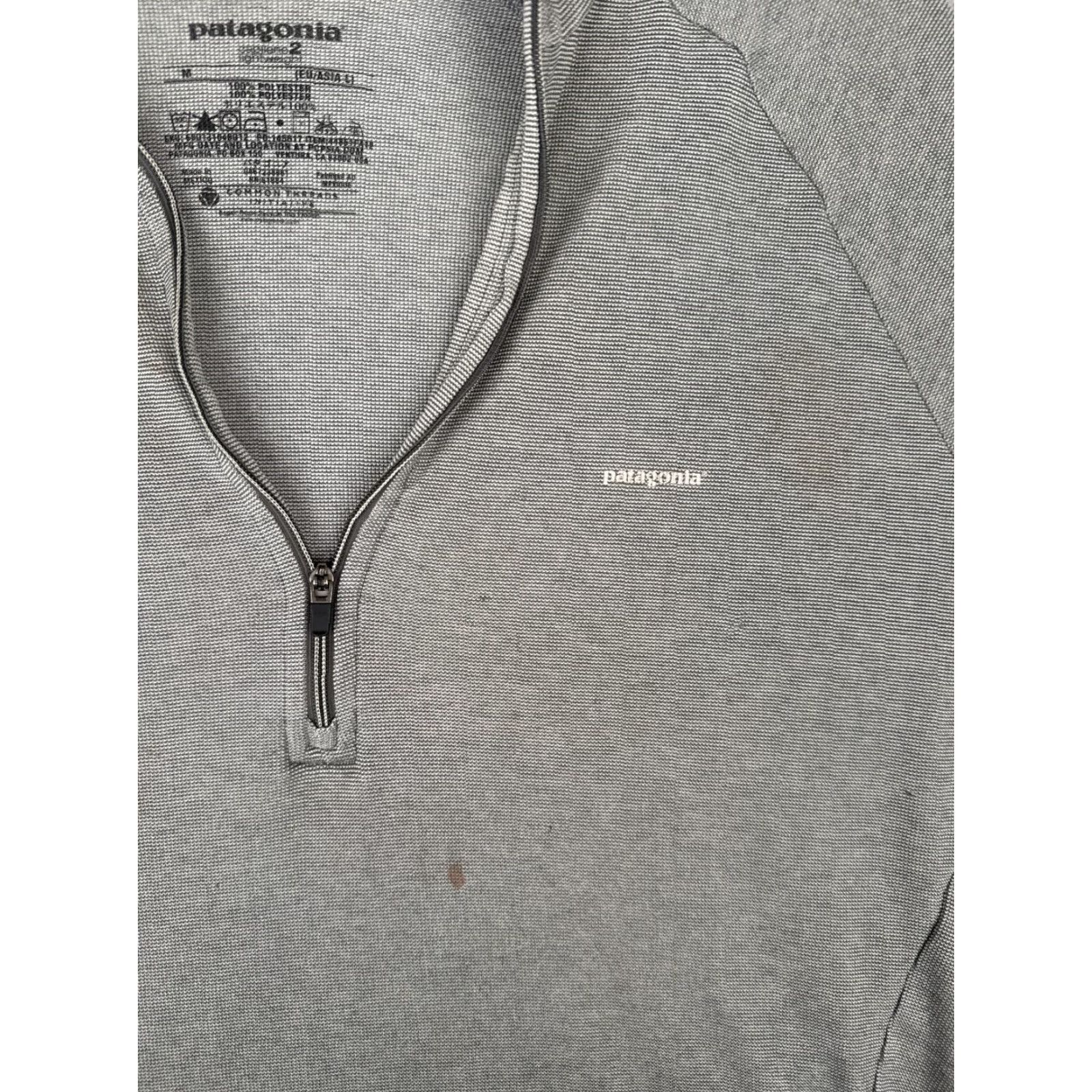 Patagonia Patagonia Shirt Women Medium Gray Capilene 2 Polyester 1/4 Zip Long Sleeve Womens Size M / US 6-8 / IT 42-44 - 6 Thumbnail