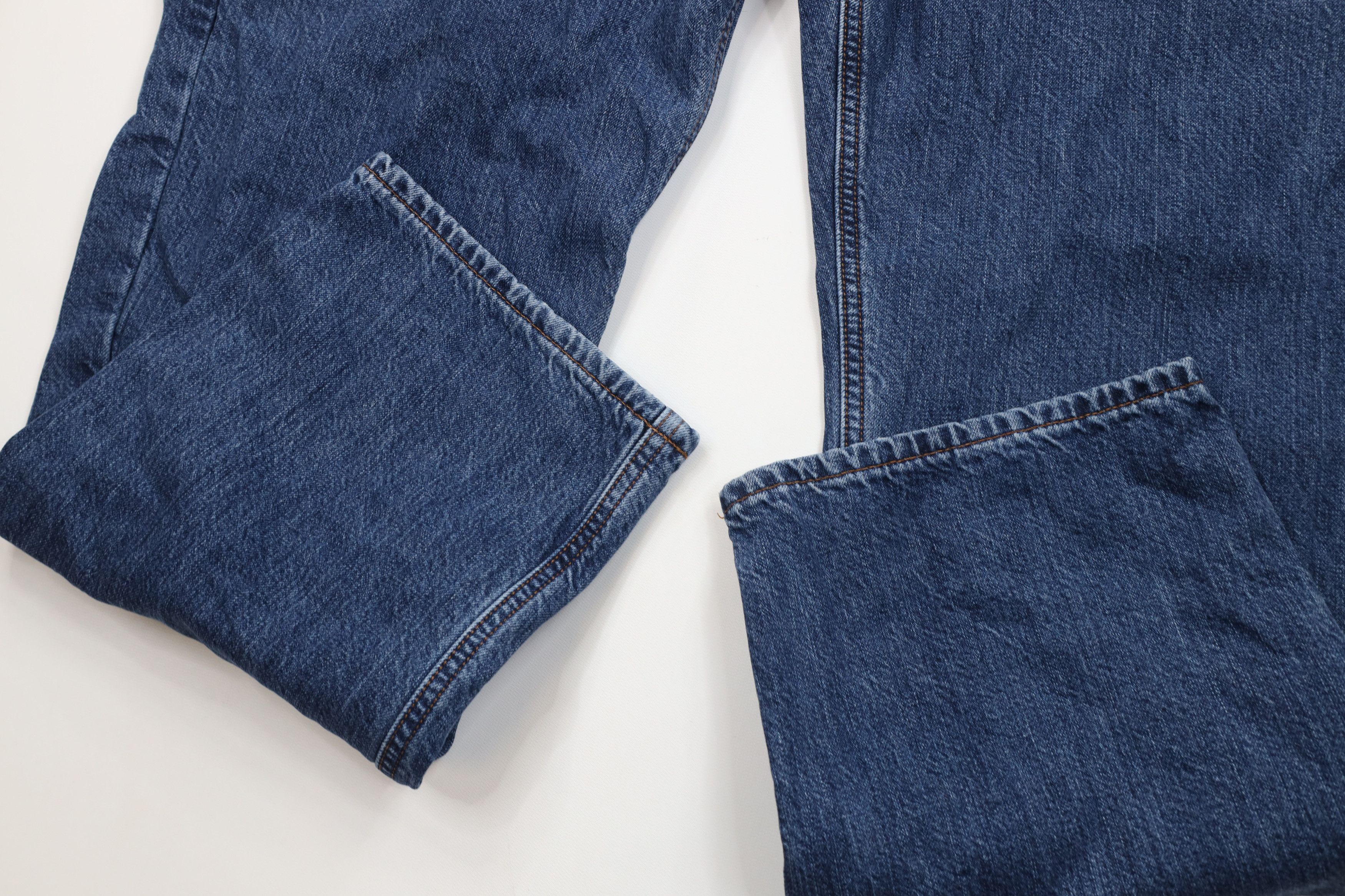 Carhartt Vintage Carhartt Fit Flannel Lined Wide Leg Jeans Blue Size US 42 / EU 58 - 6 Thumbnail