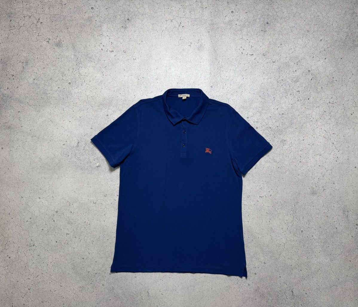 Burberry Burberry Luxury Polo Shirt Blue Size XL Vintage Size US XL / EU 56 / 4 - 2 Thumbnail