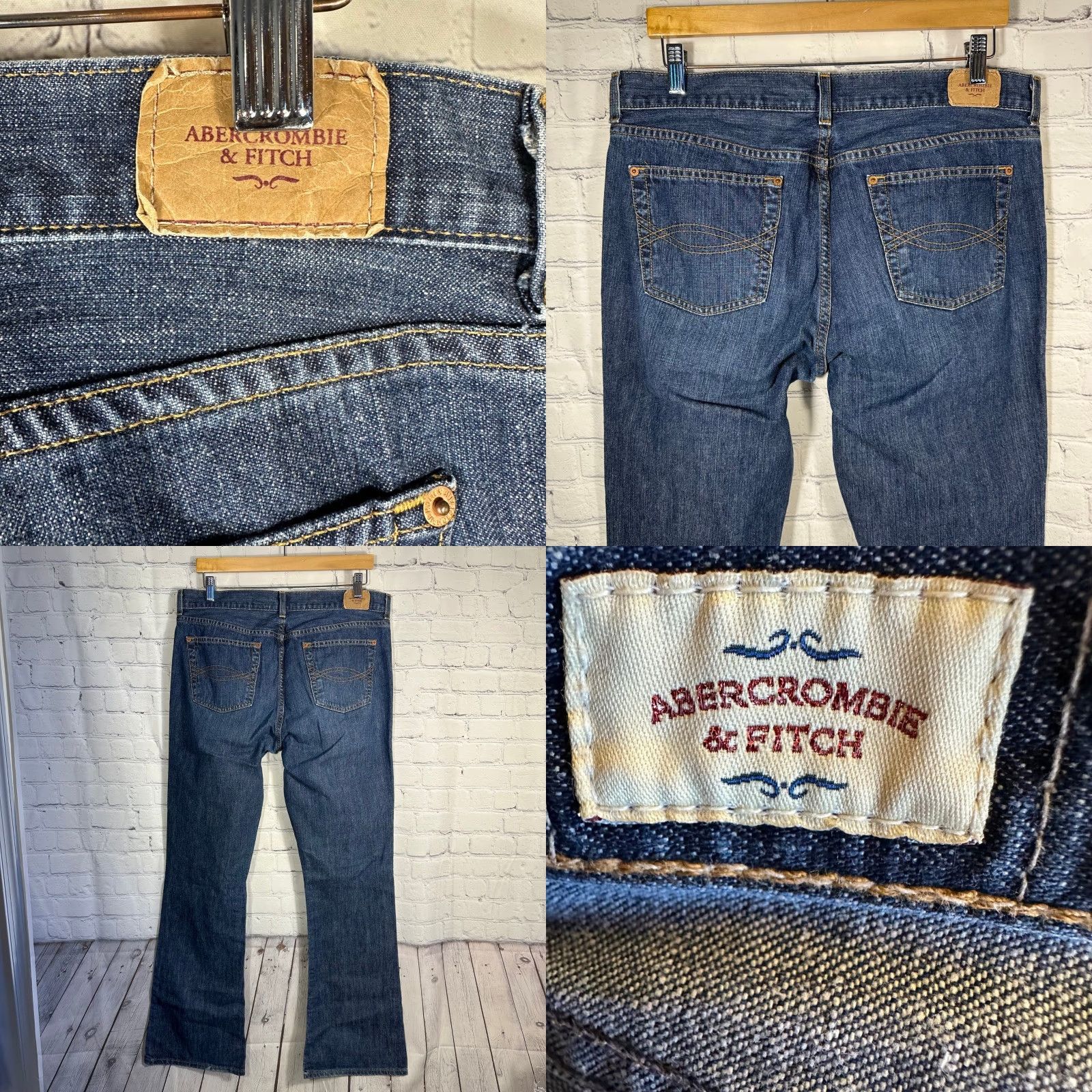 Abercrombie & Fitch Abercrombie & Fitch Jeans Womens Bootcut Denim Medium Wash 12L Button Fly 5-Pocket Blue A&F Size 24" / US 00 / IT 34 - 8 Thumbnail
