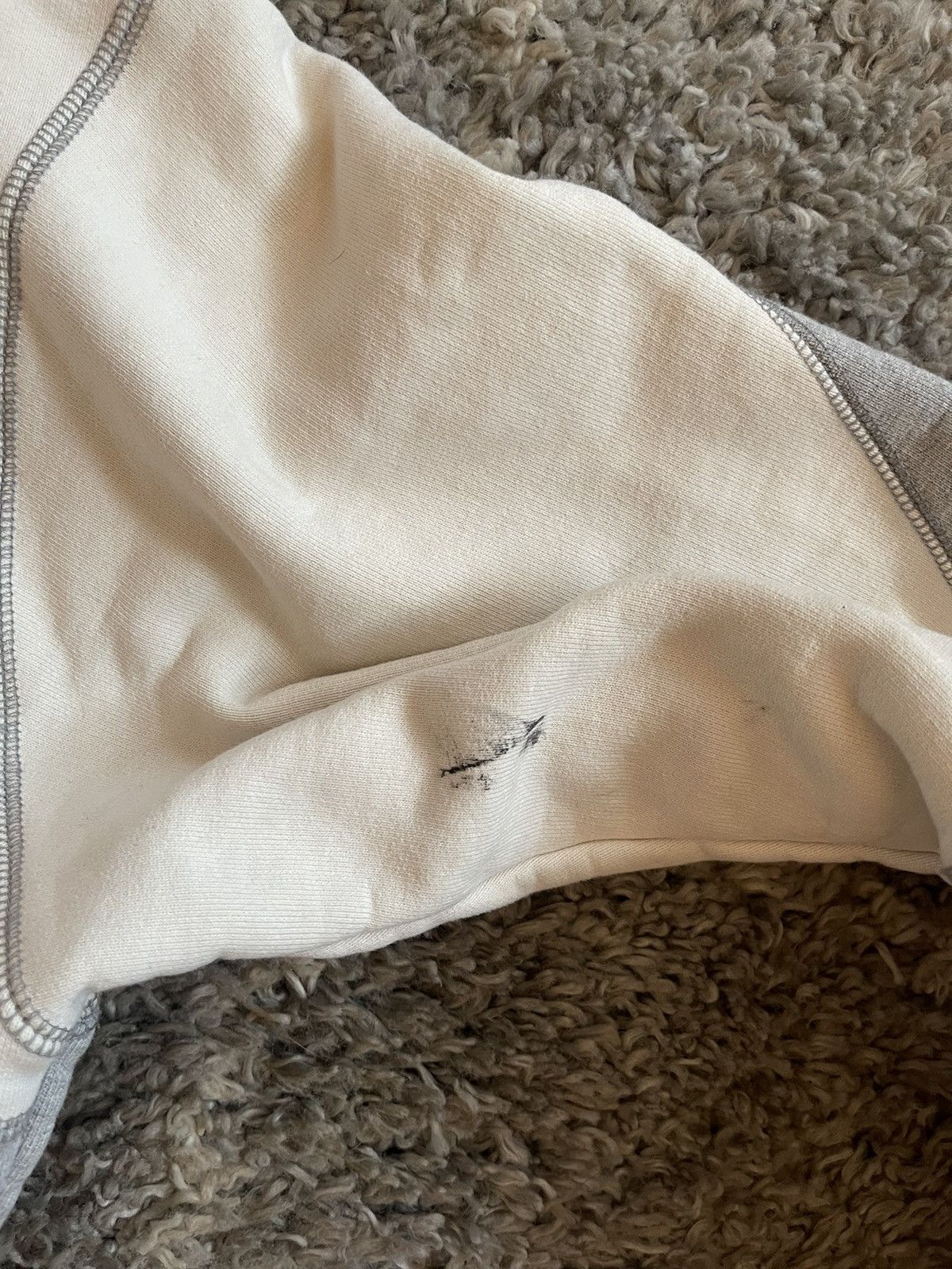 Supreme Supreme Patchwork Hoodie Grey/Natural - Classic Logo, Rare! Size US M / EU 48-50 / 2 - 6 Thumbnail