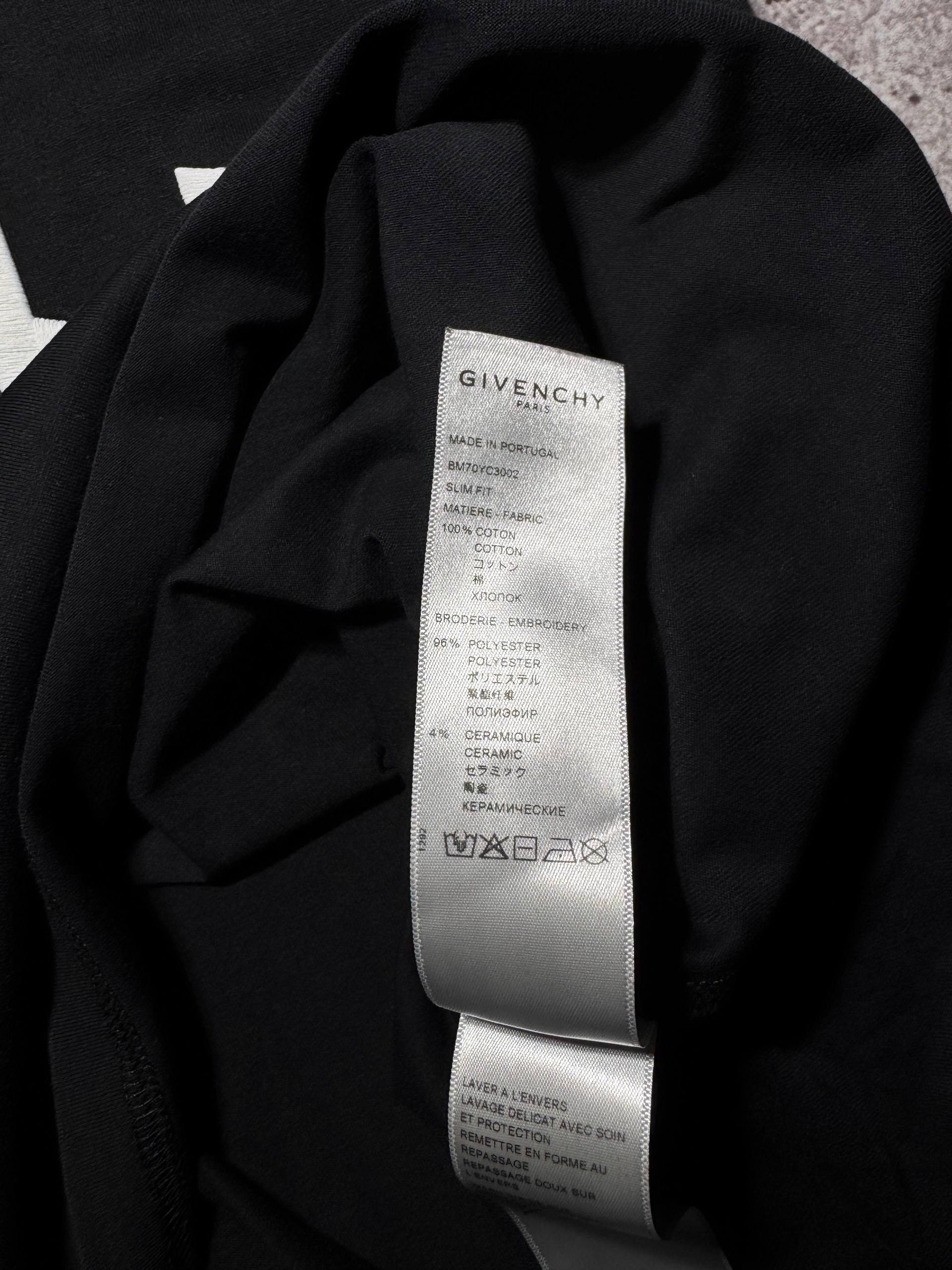 Givenchy Givenchy Paris Black Men’s T-shirt Embroidered Logo Size US L / EU 52-54 / 3 - 10 Thumbnail