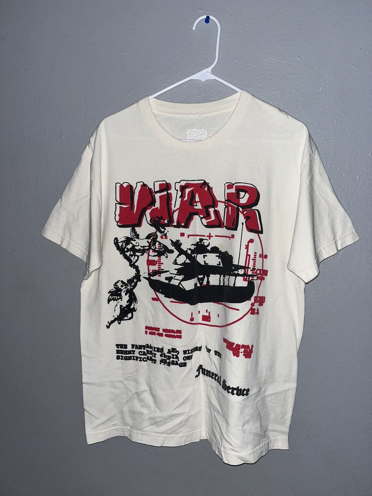 Other L- FUNERAL SERVCE CREAM WAR TEE - SEND OFFERS ‼️ Size US L / EU 52-54 / 3 - 1 Thumbnail
