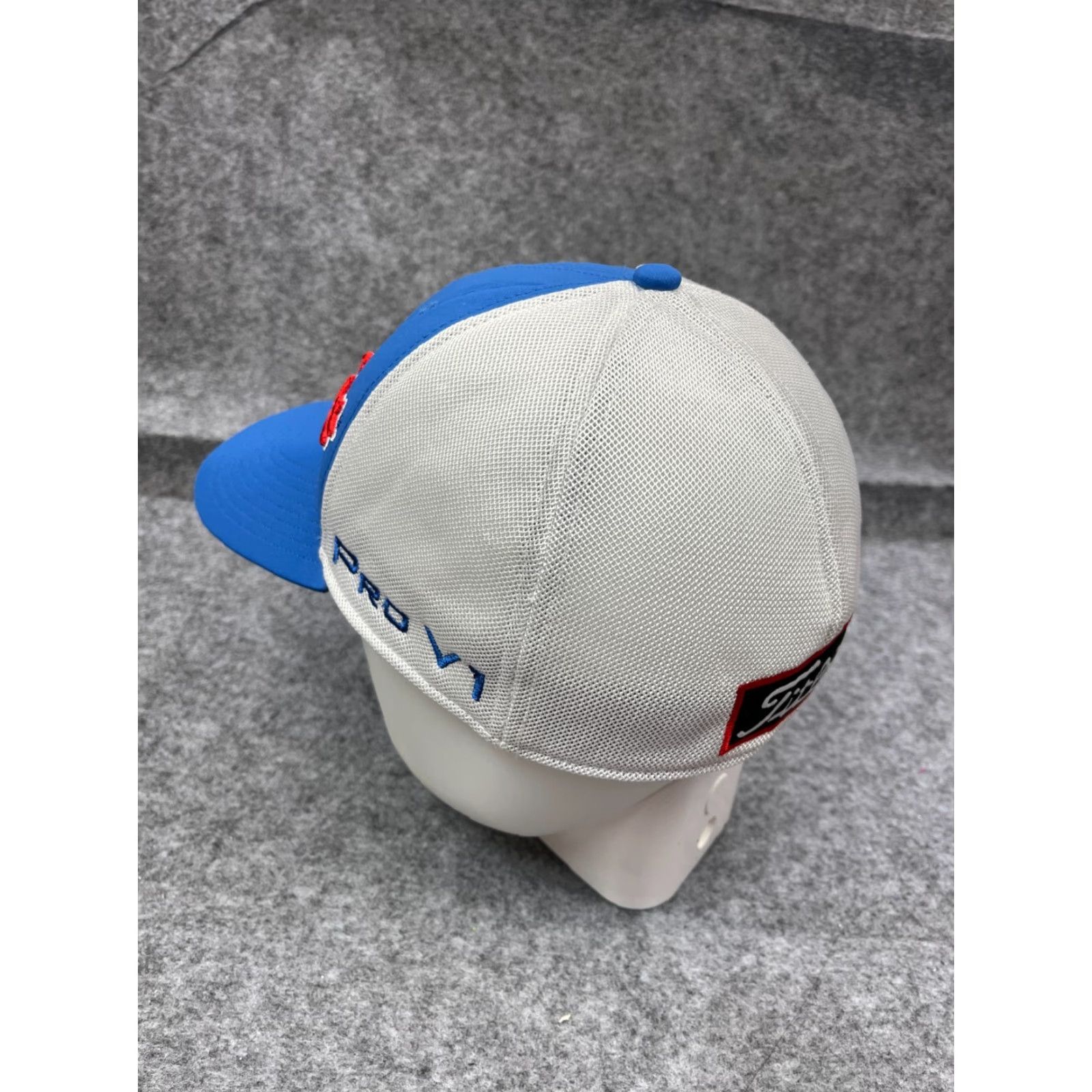 New Era New Era Hat Cap Fitted Adult Large Blue Polyester Blend Trucker Pro V1 Titleist Logo Hat Men L Blue Trucker Hat Size ONE SIZE - 5 Thumbnail