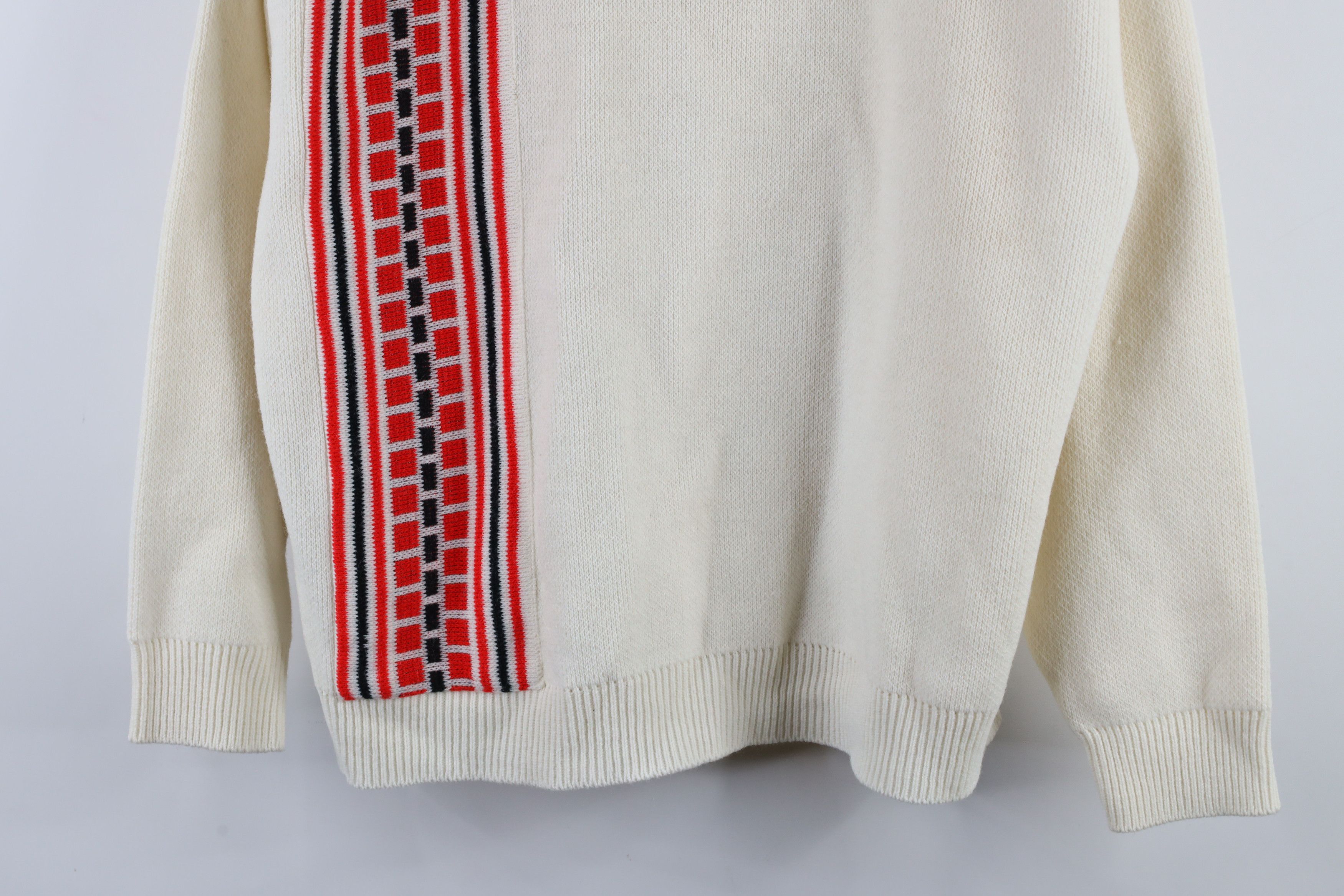 Vintage × Yamaha Vintage 70s Yamaha Racing Design Turtleneck Sweater USA Size US XL / EU 56 / 4 - 3 Thumbnail