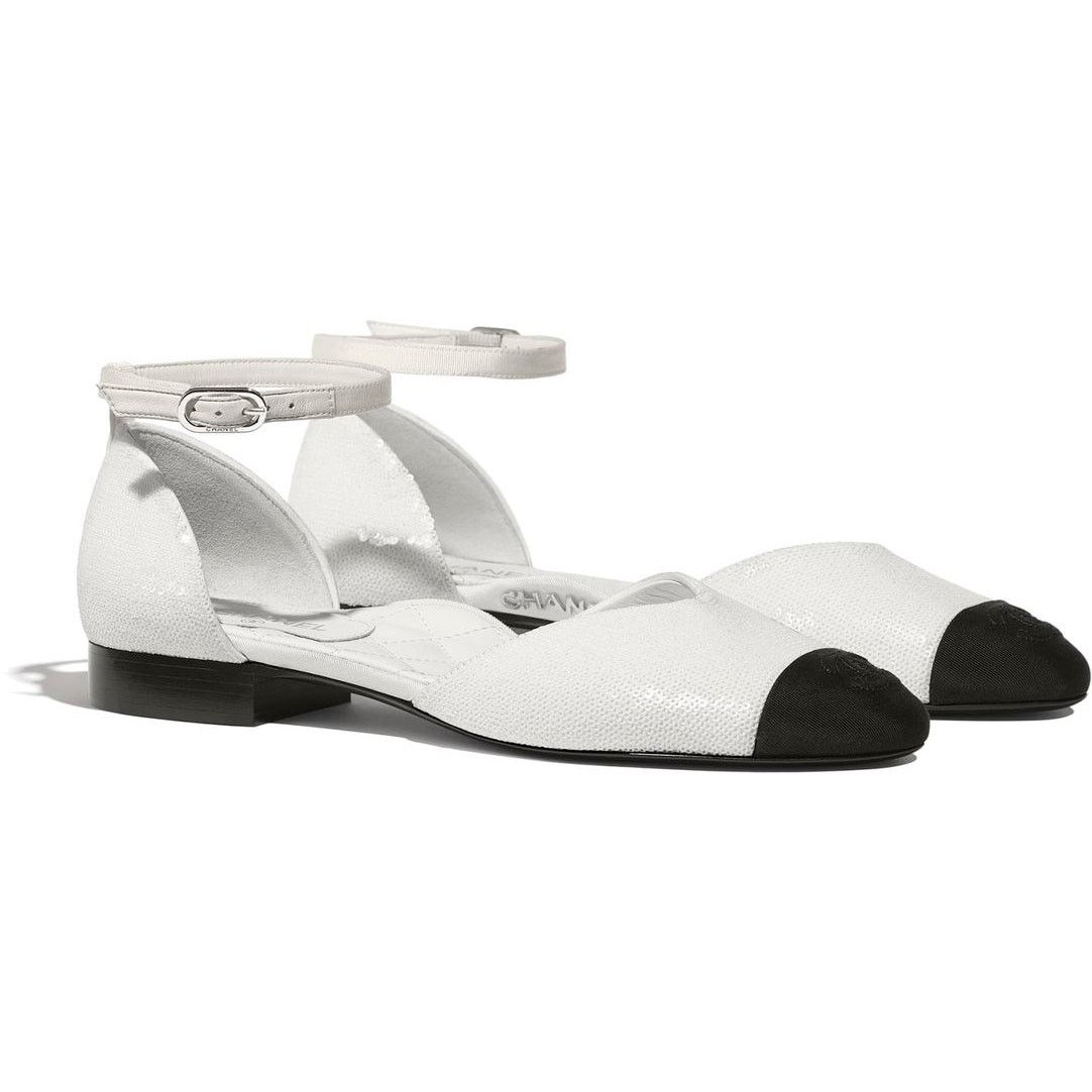 Chanel Chanel Sequin Grosgrain Ankle Strap Ballerinas sz. 36.5 EU Size US 6.5 / IT 36.5 - 1 Thumbnail