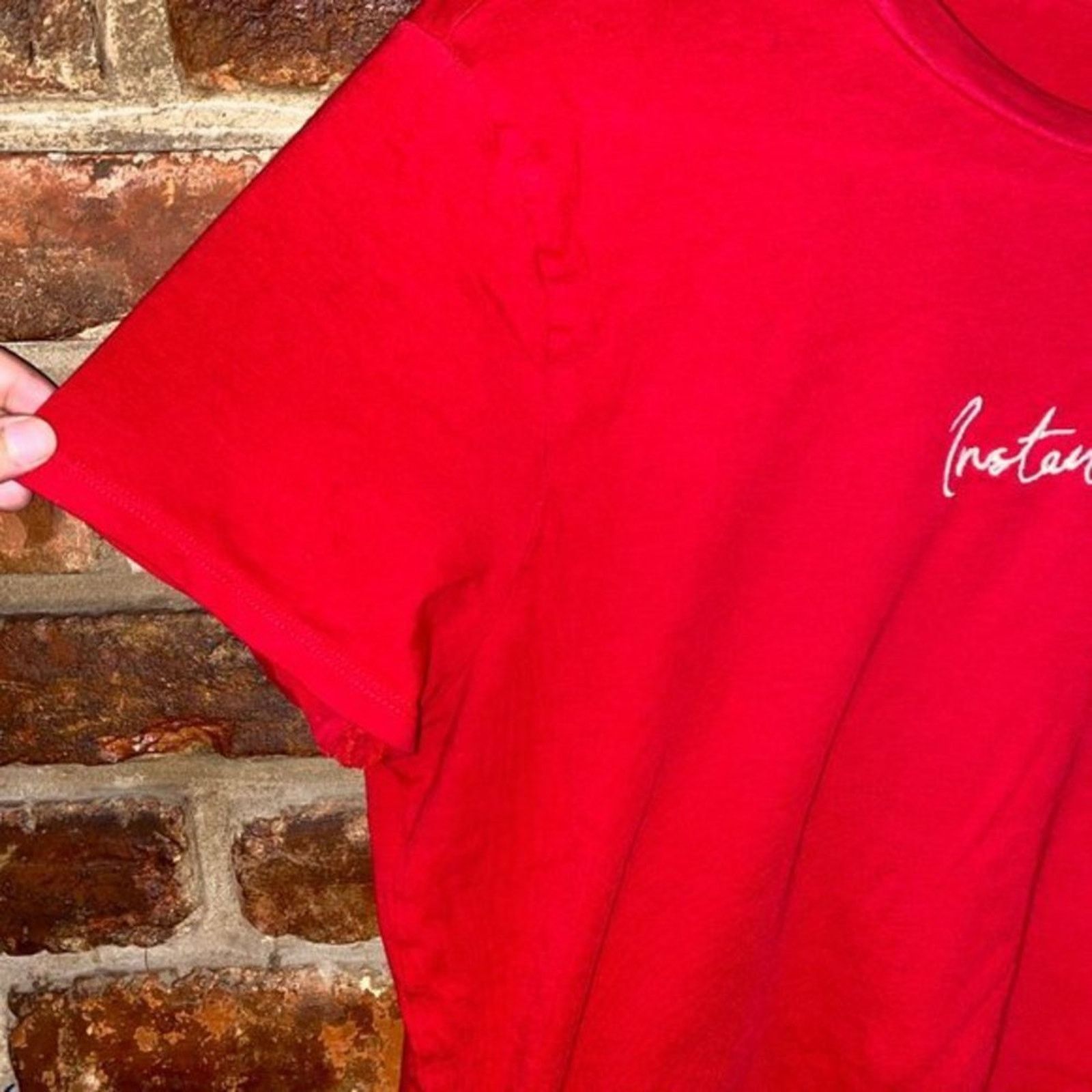 H&M Divided H&M Red Short Sleeve Graphic T-Shirt Size Large Size L / US 10 / IT 46 - 12 Thumbnail