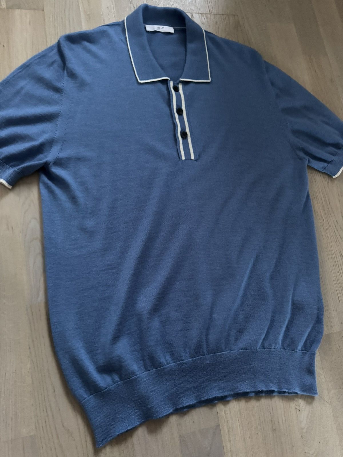 Mr P. MR P. knit polo tshirt SEE ALL PHOTOS FOR REAL TAPE MEASURES Size US XL / EU 56 / 4 - 3 Thumbnail