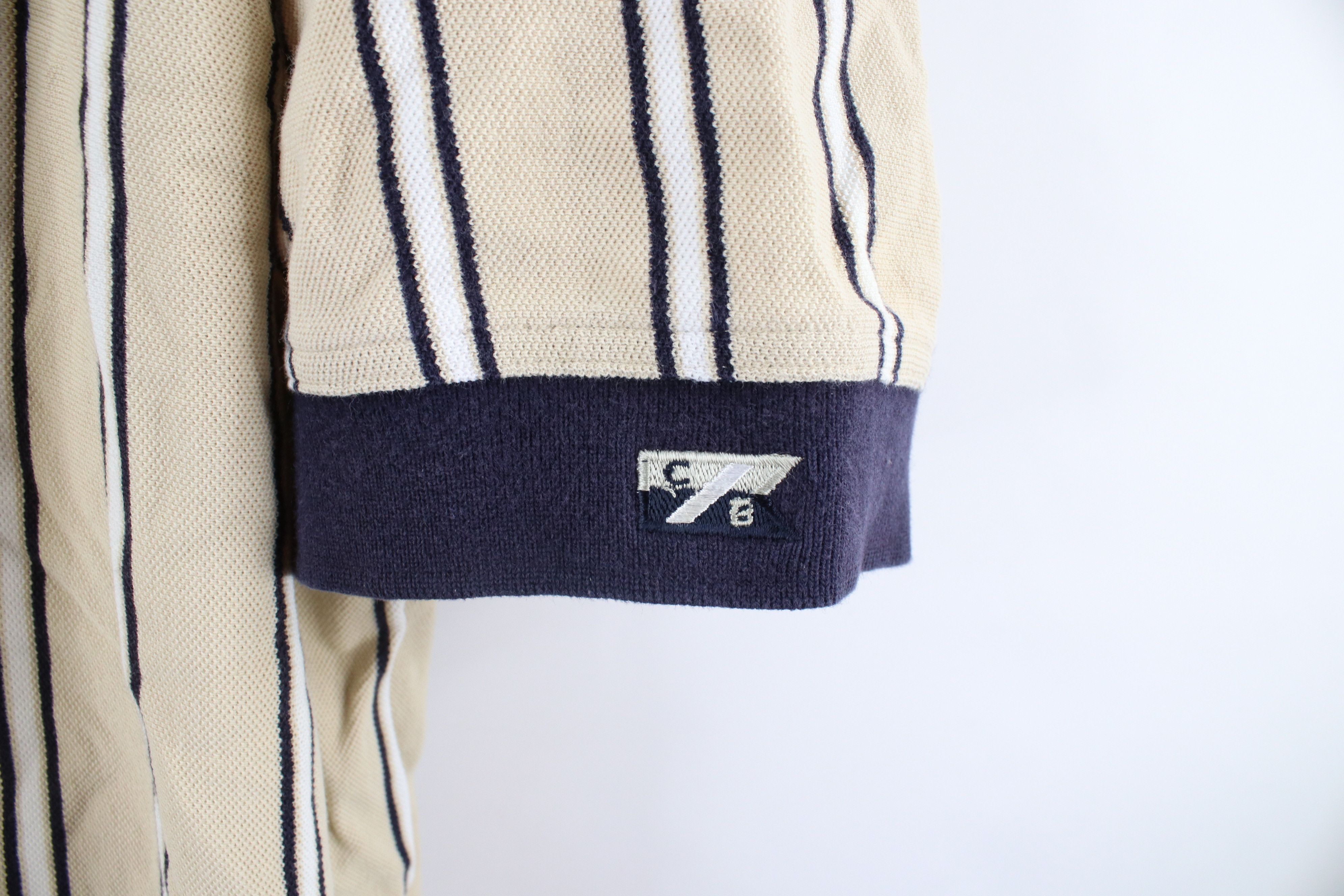 Vintage Vintage 90s Streetwear Collared Golf Polo Shirt Beige Size US XXL / EU 58 / 5 - 4 Thumbnail