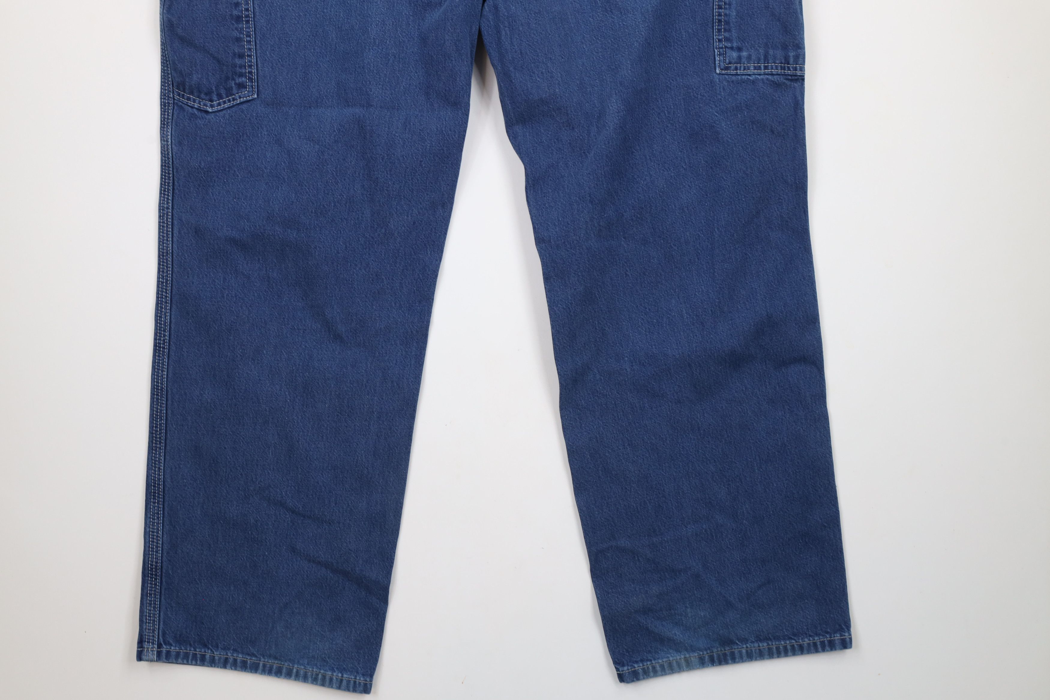 Carhartt × Vintage Vintage Carhartt Out Wide Leg Dungaree Denim Jeans Blue Size US 40 / EU 56 - 12 Thumbnail