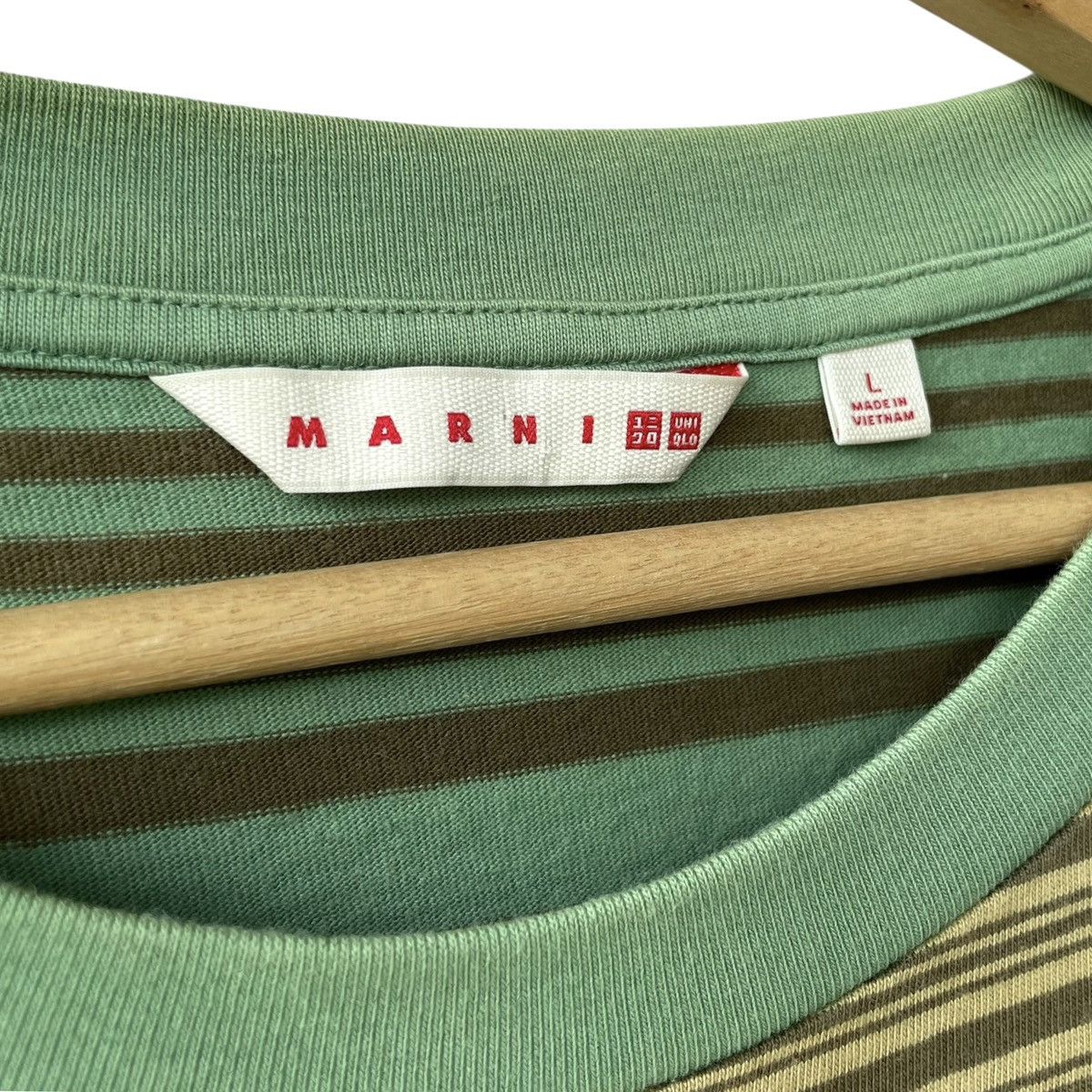 Marni × Uniqlo Uniqlo Japan X Marni Italy Two Tone Boxy Stripe Tee Size US L / EU 52-54 / 3 - 5 Thumbnail