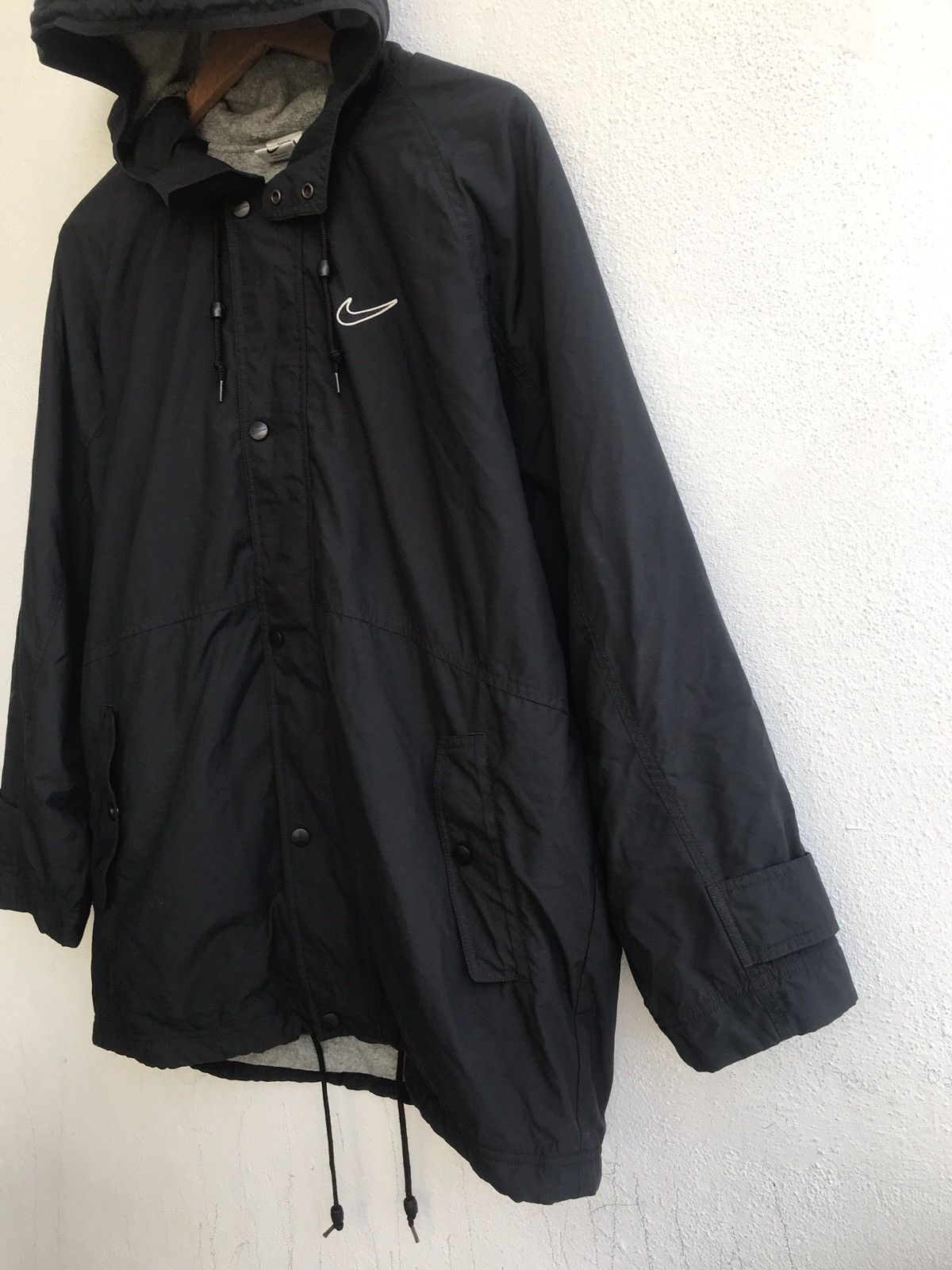 Nike × Vintage Vintage 90s Nike big logo hooded jacket Size US M / EU 48-50 / 2 - 4 Thumbnail
