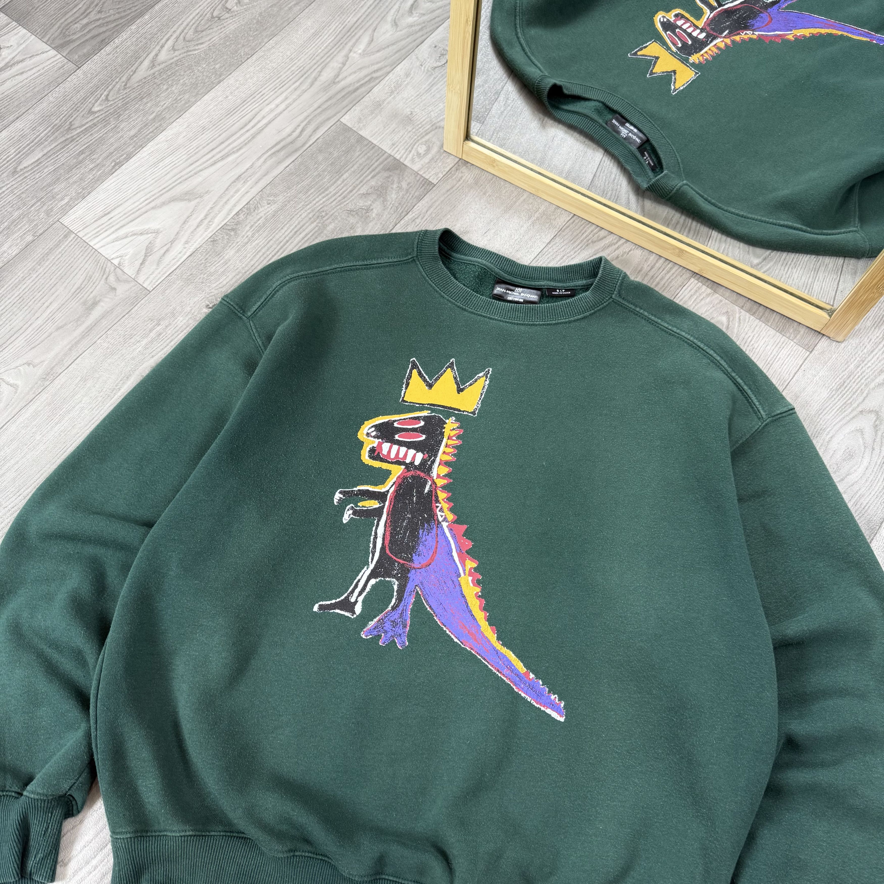 Jean-Michel Basquiat Jean-Michel Basquiat Graphic Dino Crewneck Sweatshirt Size US S / EU 44-46 / 1 - 4 Thumbnail