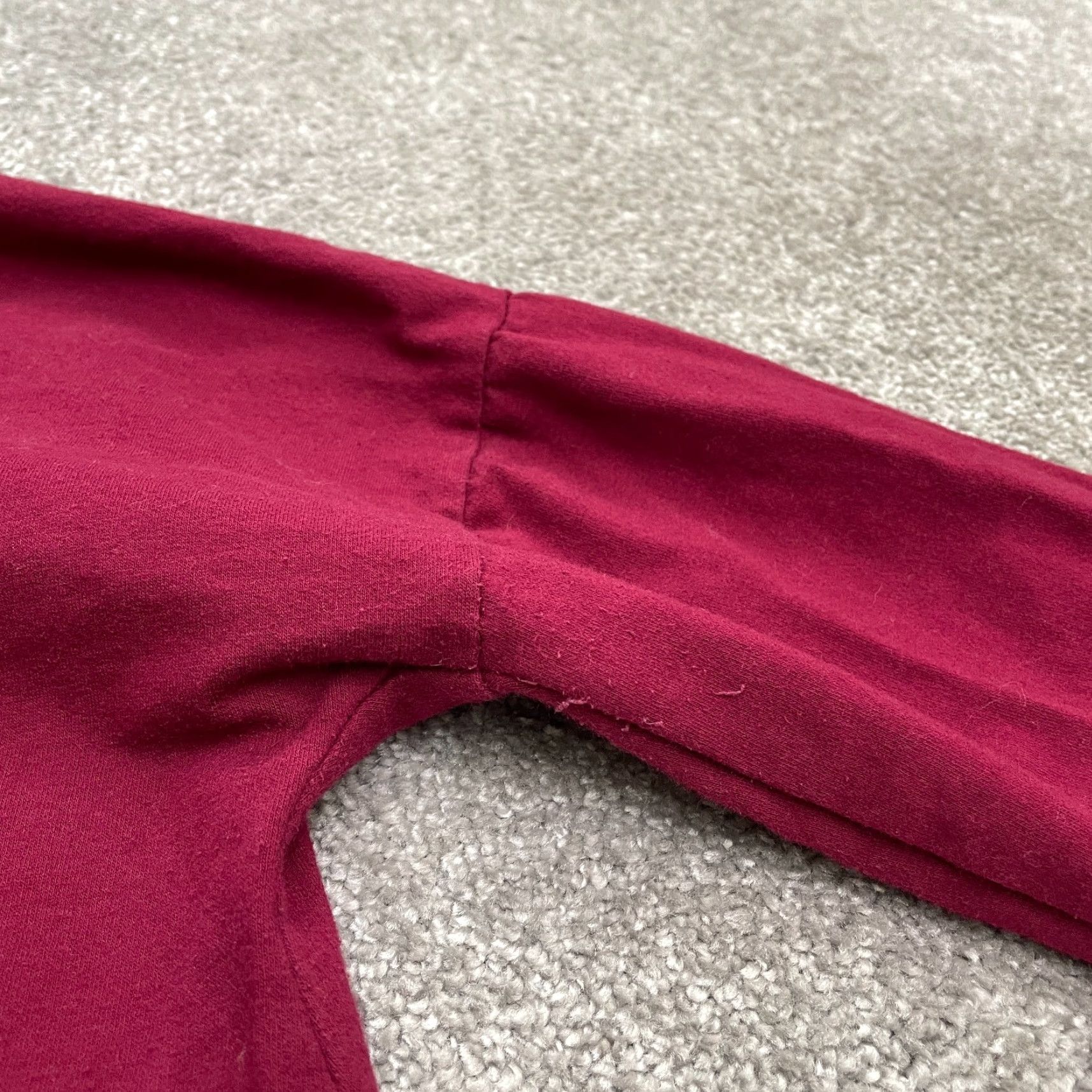 J Brand Italian Brand Blouse Womens One Size Red Pocket Long Pullover Top Tunic Relaxed Womens Size ONE SIZE - 4 Thumbnail