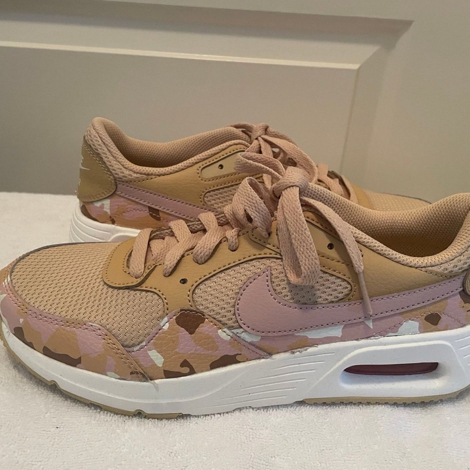 Nike Nike Air Max Pink/Beige Camo Sneaker - Women’s Size 7.5 Size US 7.5 / IT 37.5 - 3 Thumbnail