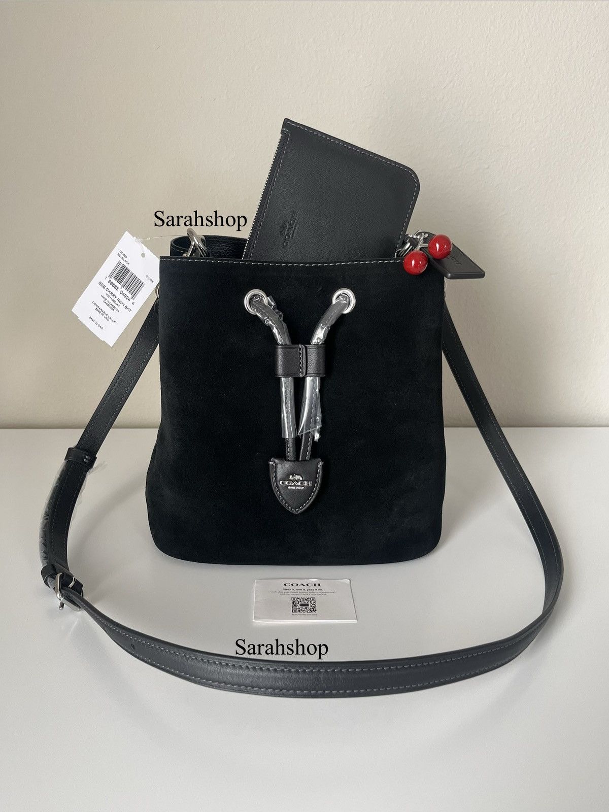 Coach Coach Rowan Bucket Bag With Cherry Charm Size ONE SIZE - 2 Thumbnail