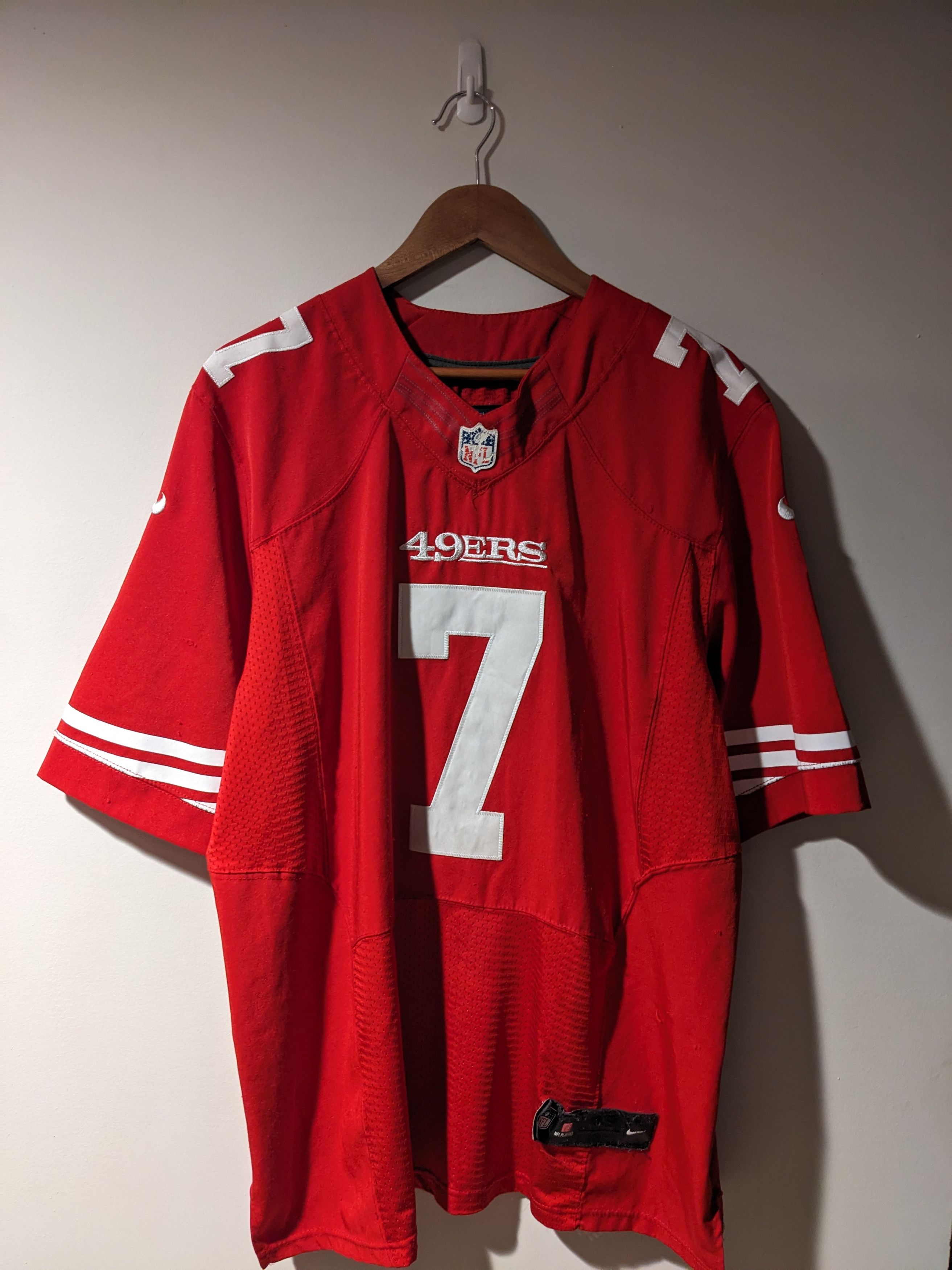NFL Vintage 49ers San Francisco Colin Kaepernick Red 48 Jersey Size US L / EU 52-54 / 3 - 5 Thumbnail