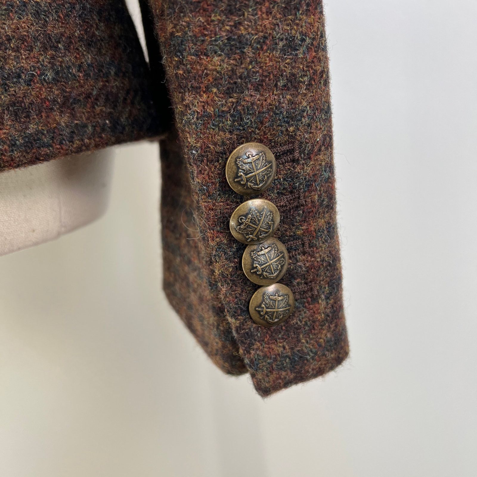 J.Crew J. Crew School Boy Wool Blazer Brown Plaid Houndstooth Size M / US 6-8 / IT 42-44 - 14 Thumbnail