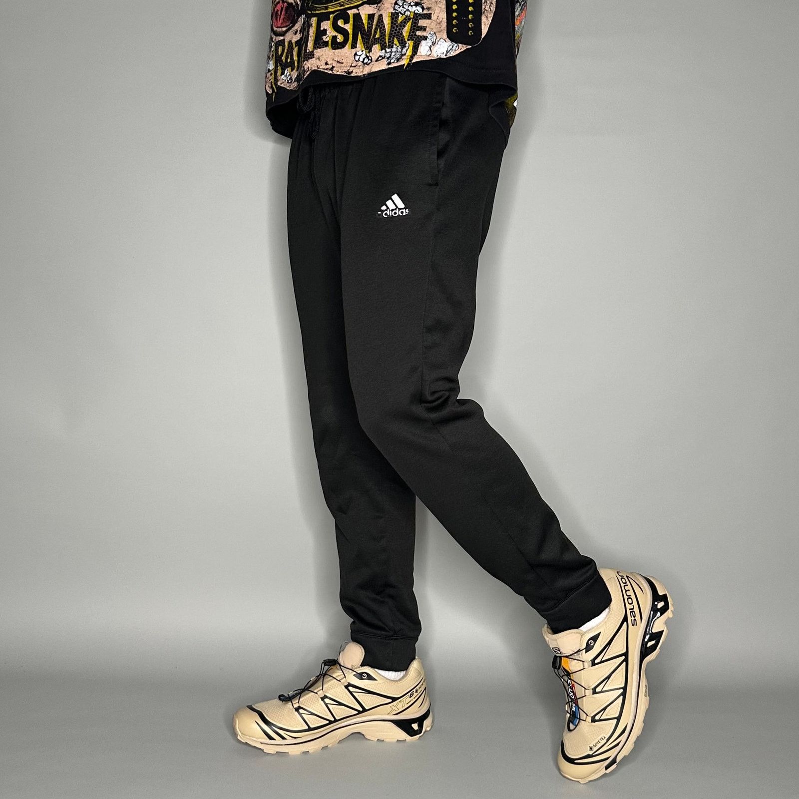 Adidas Vintage Y2K Adidas Sweatpants Mens M Slim Fit Black Joggers Size US 32 / EU 48 - 1 Thumbnail