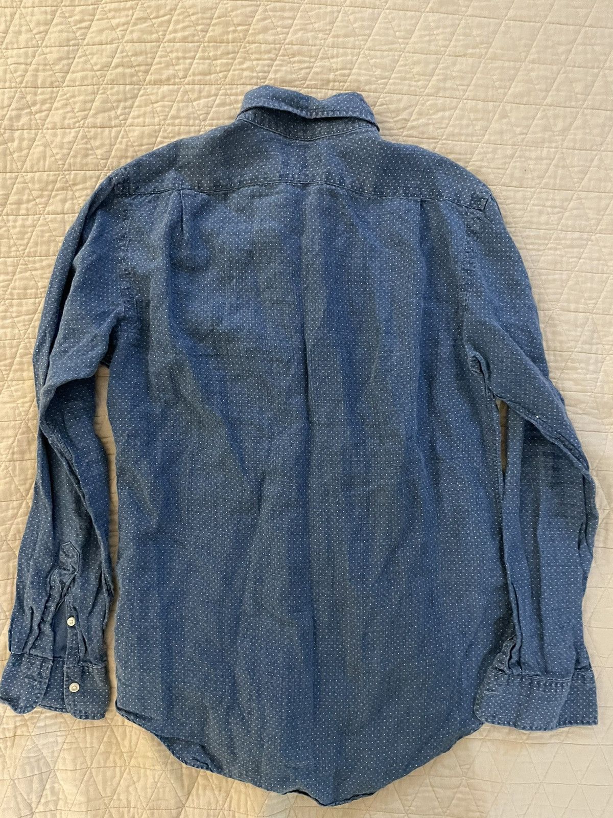 Polo Ralph Lauren Dot Indigo Linen Shirt Size US S / EU 44-46 / 1 - 5 Thumbnail